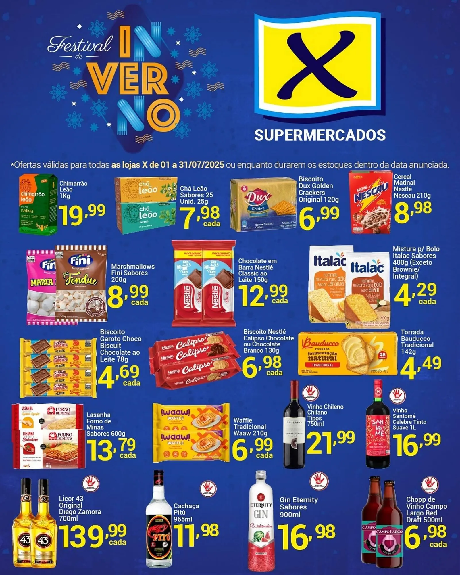Encarte de Catálogo X Supermercados 1 de julho até 31 de julho 2025 - Pagina 2