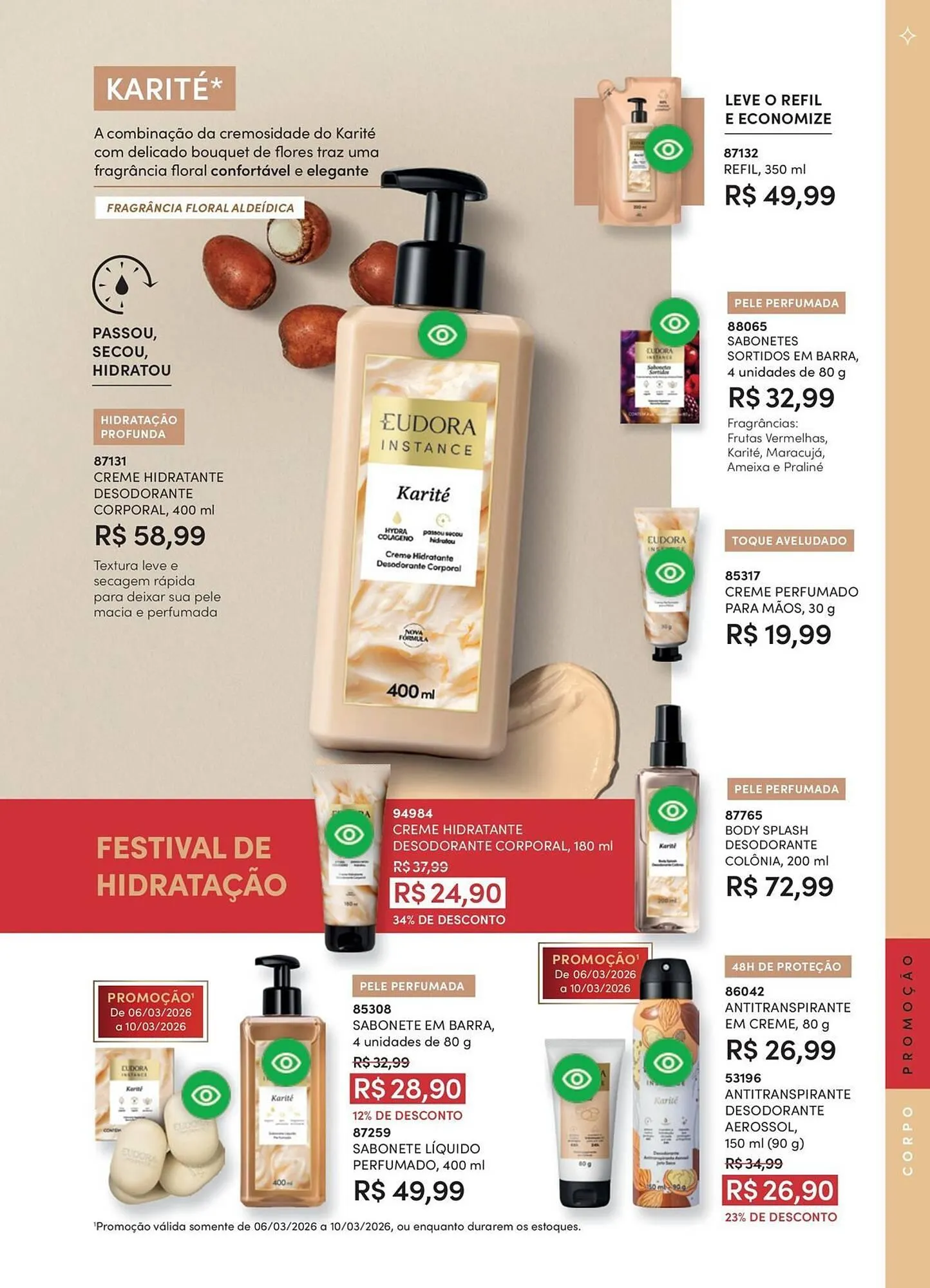 Encarte de Catálogo Eudora 24 de fevereiro até 31 de março 2026 - Pagina 85