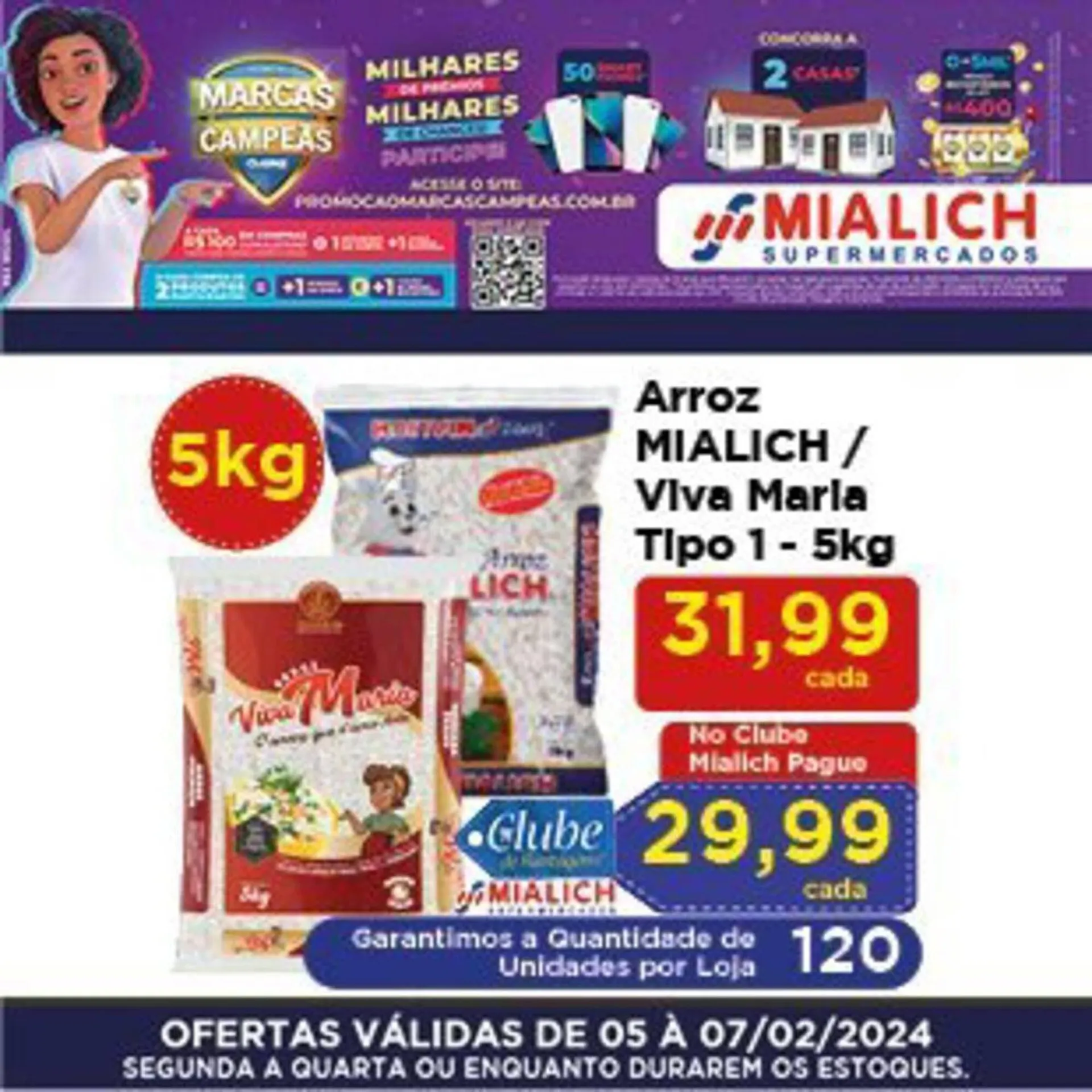 Encarte de Catálogo Mialich Supermercados 5 de fevereiro até 7 de fevereiro 2024 - Pagina 1