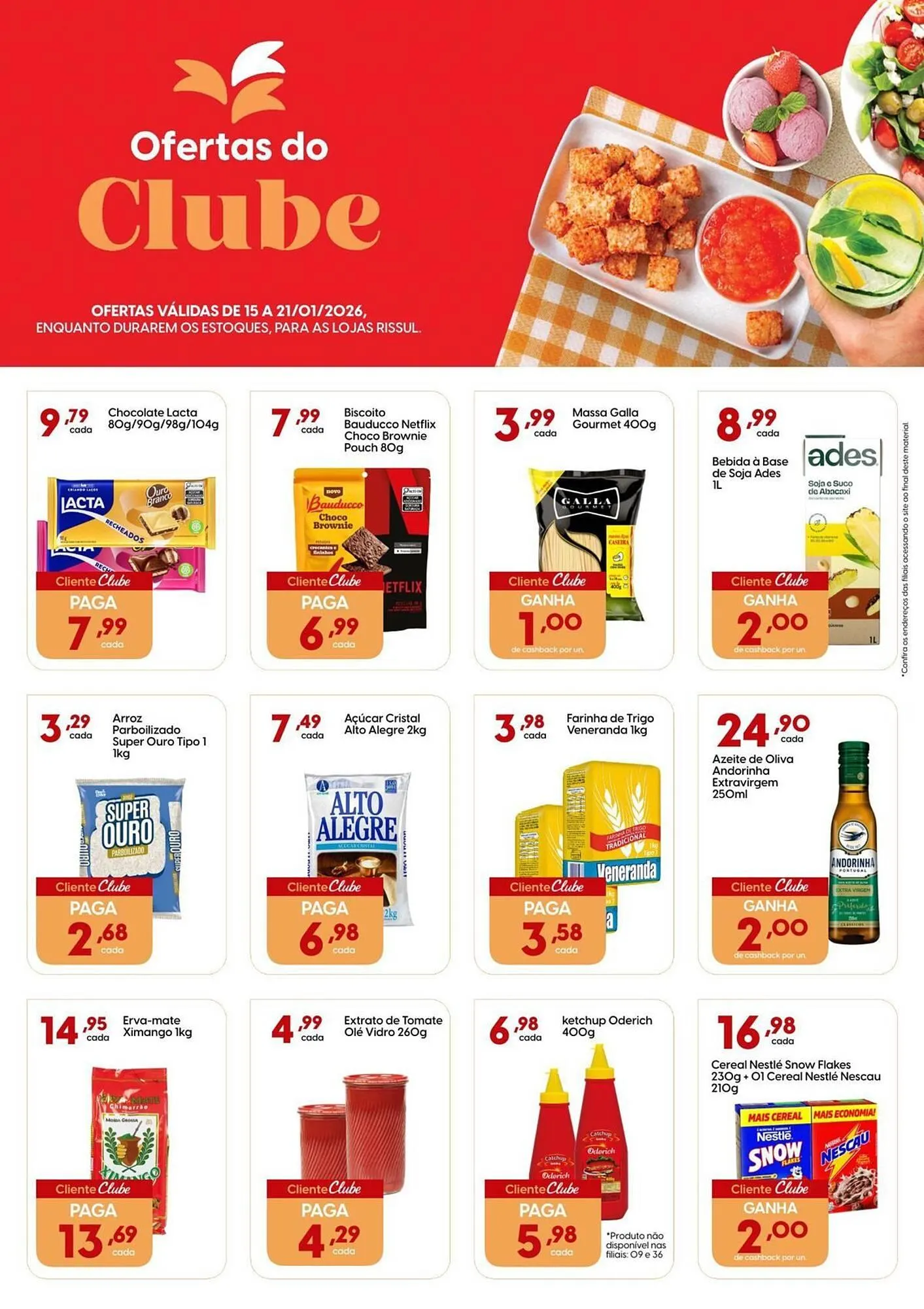 Encarte de Catálogo Supper Rissul 15 de janeiro até 21 de janeiro 2026 - Pagina 1