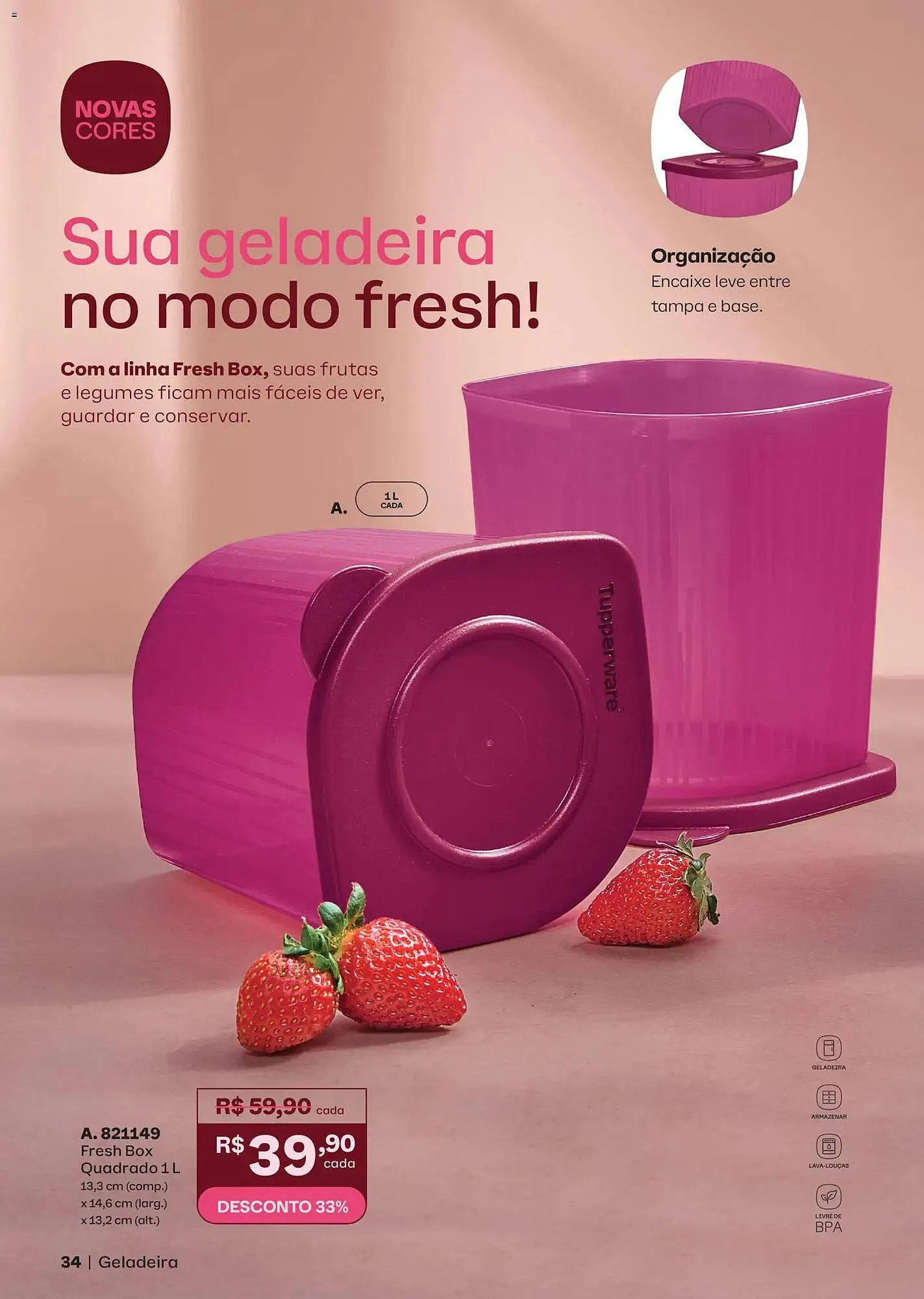 Encarte de Catálogo Tupperware 1 de fevereiro até 28 de fevereiro 2026 - Pagina 34