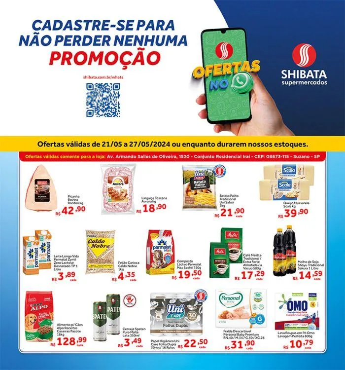 Encarte de Ofertas Shibata Supermercados 21 de maio até 27 de maio 2024 - Pagina 1