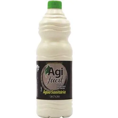 Água Sanitária Cloro Ativo 2,0 à 2,5% 1L 1 UN Agifácil