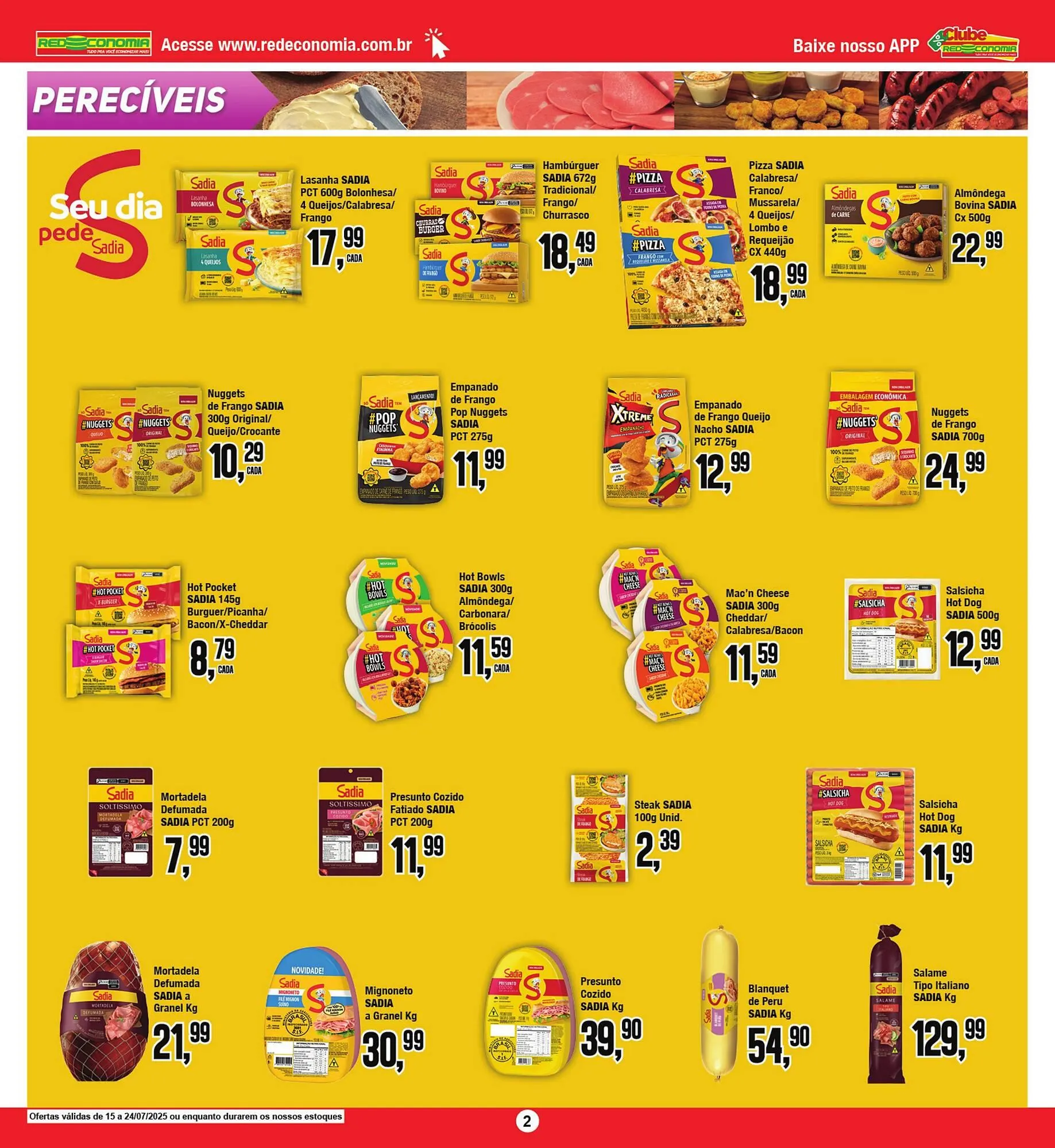 Encarte de Catálogo Rede Economia 16 de julho até 24 de julho 2025 - Pagina 2