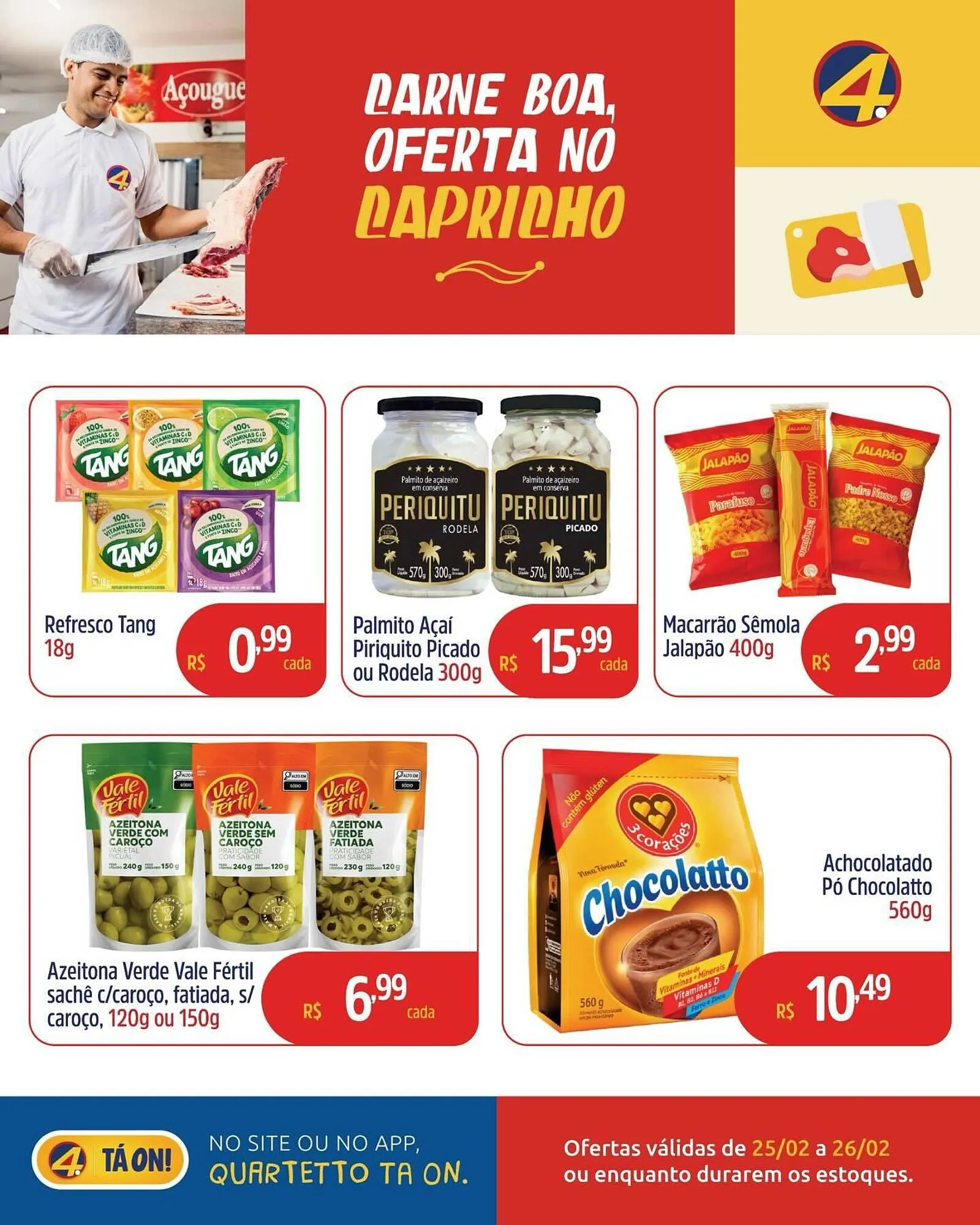 Encarte de Catálogo Quartetto Supermercados 25 de fevereiro até 26 de fevereiro 2026 - Pagina 4
