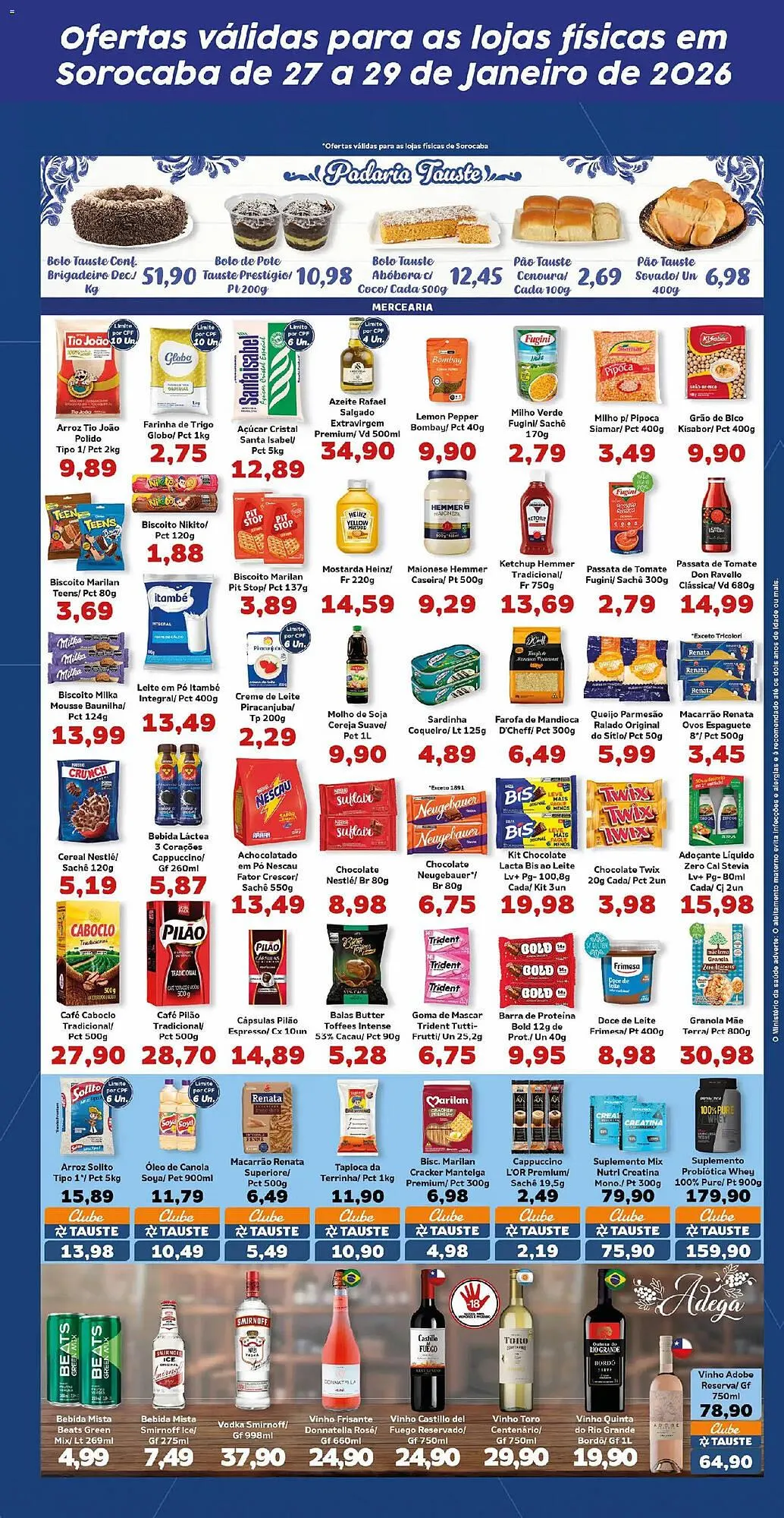 Encarte de Catálogo Supermercados Tauste 27 de janeiro até 30 de janeiro 2026 - Pagina 3