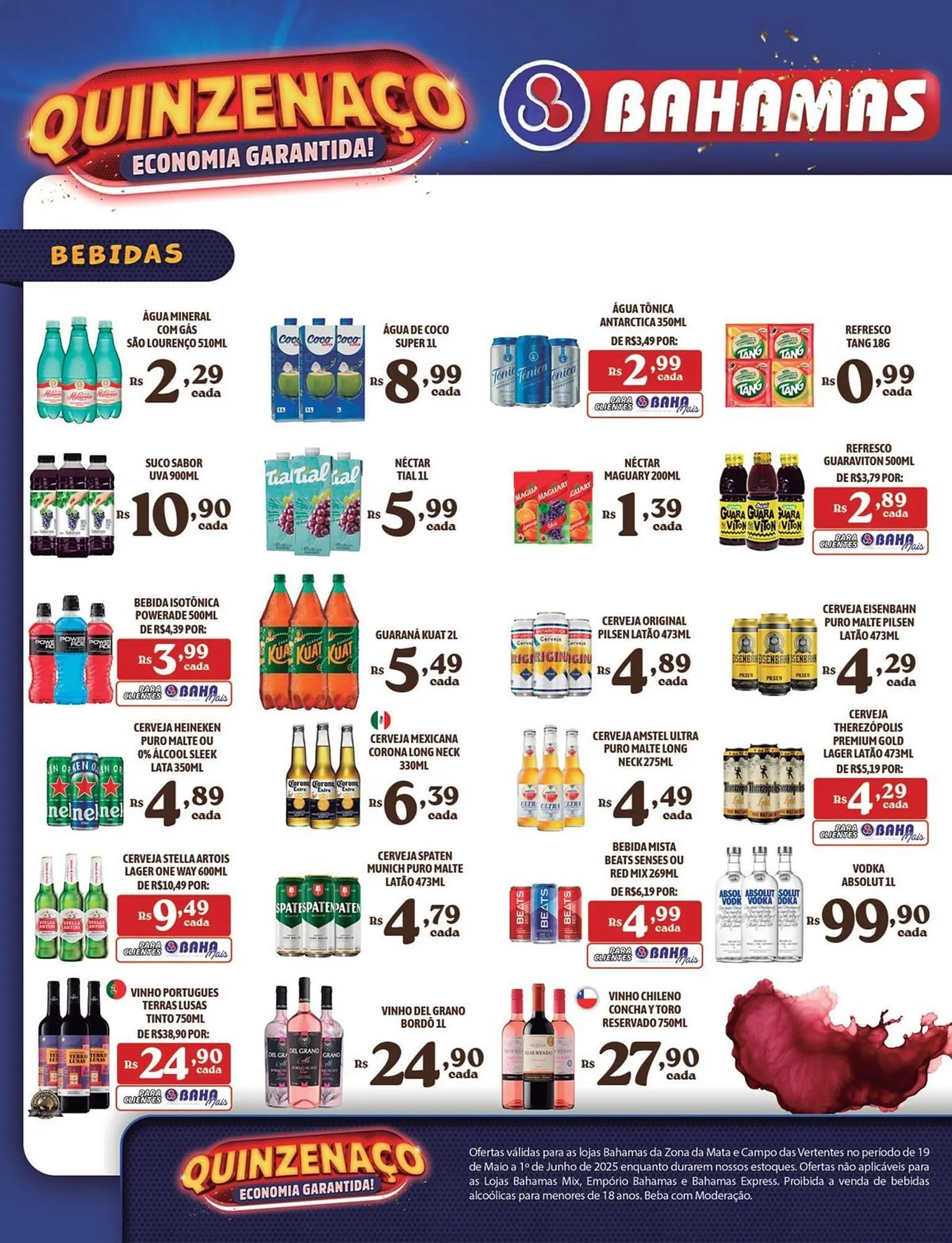 Encarte de Catálogo Bahamas Supermercados 19 de maio até 1 de junho 2025 - Pagina 14