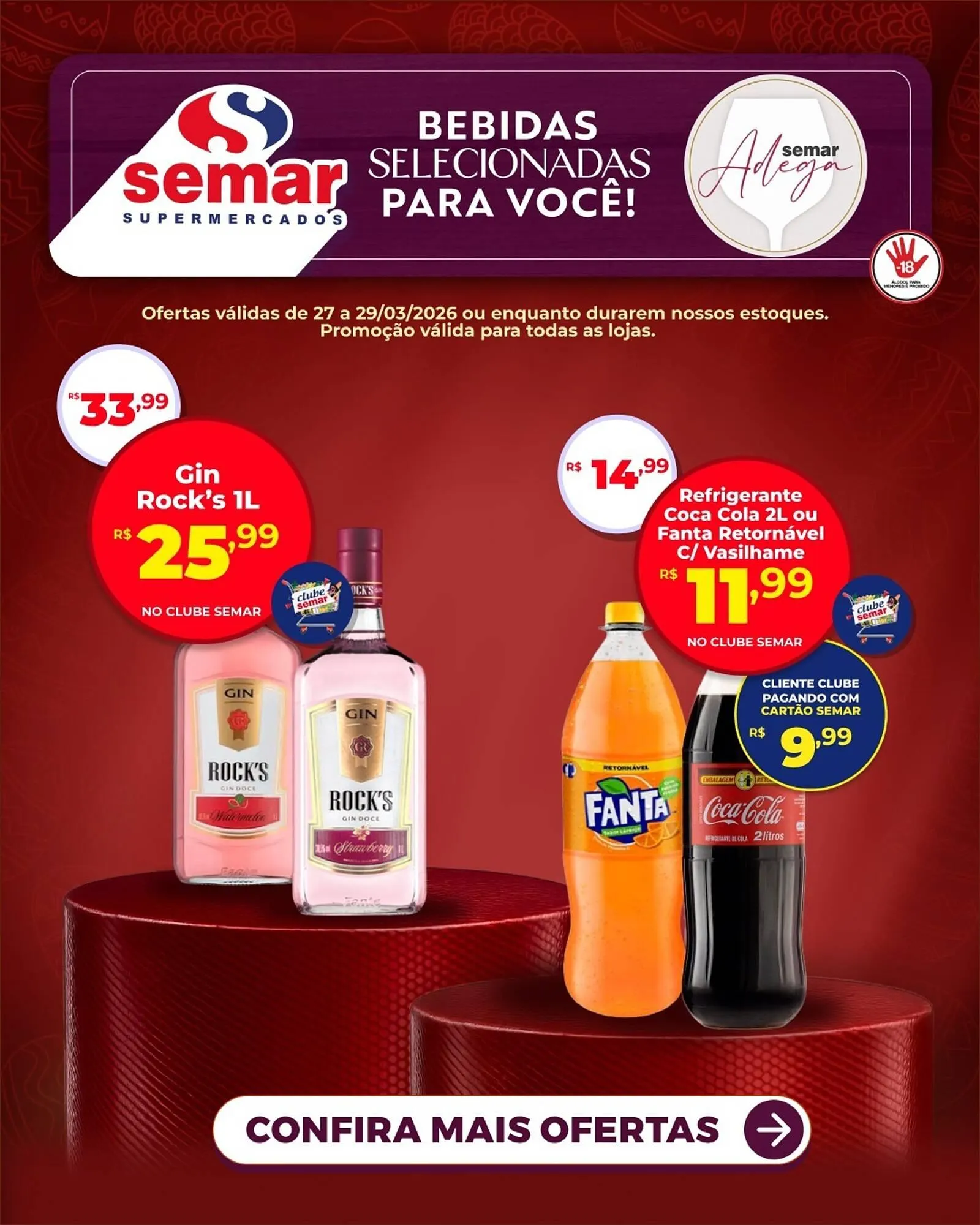 Encarte de Folheto Semar Supermercado 27 de março até 29 de março 2026 - Pagina 1