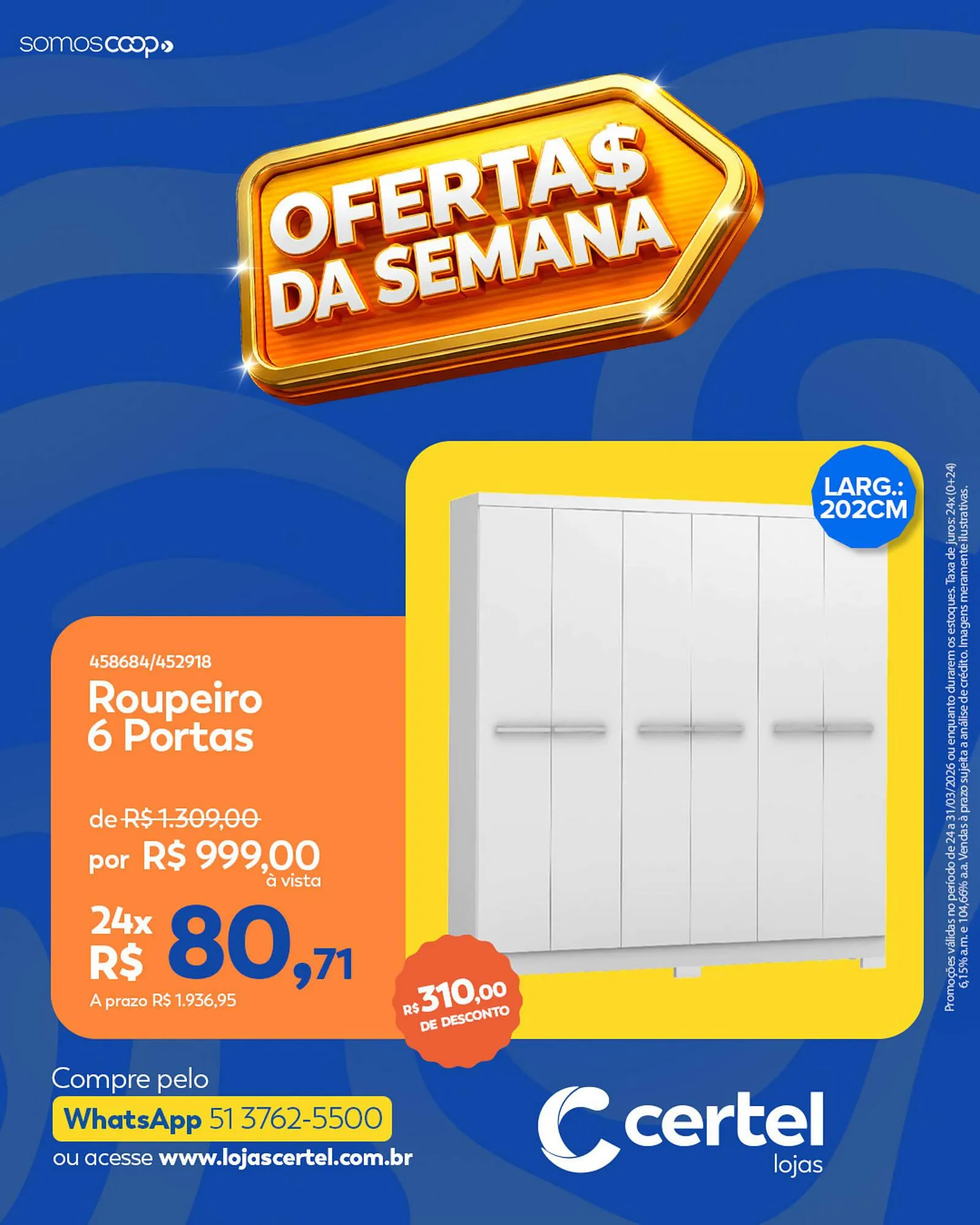 Encarte de Folheto Lojas Certel 25 de março até 31 de março 2026 - Pagina 2