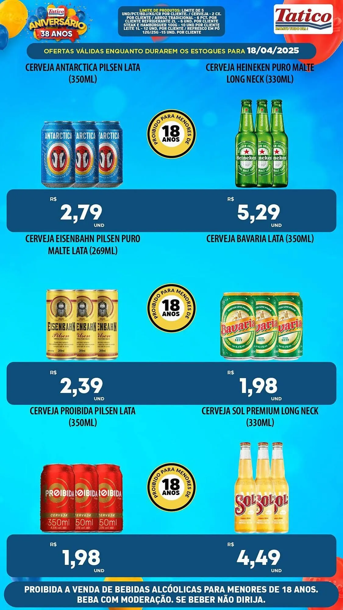 Encarte de Catálogo Tatico 18 de abril até 21 de abril 2025 - Pagina 36