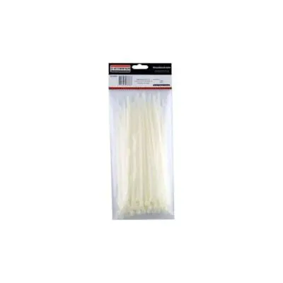 Abraçadeira De Nylon Branca 300x3,6 Com 100 Unidades Starfer