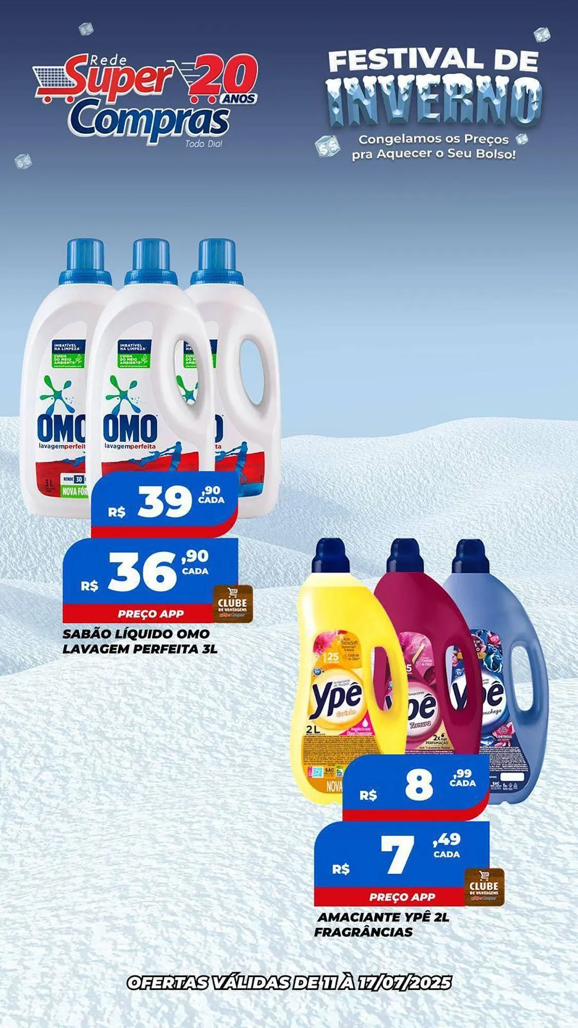Encarte de Catálogo Rede Super Compras 11 de julho até 17 de julho 2025 - Pagina 1