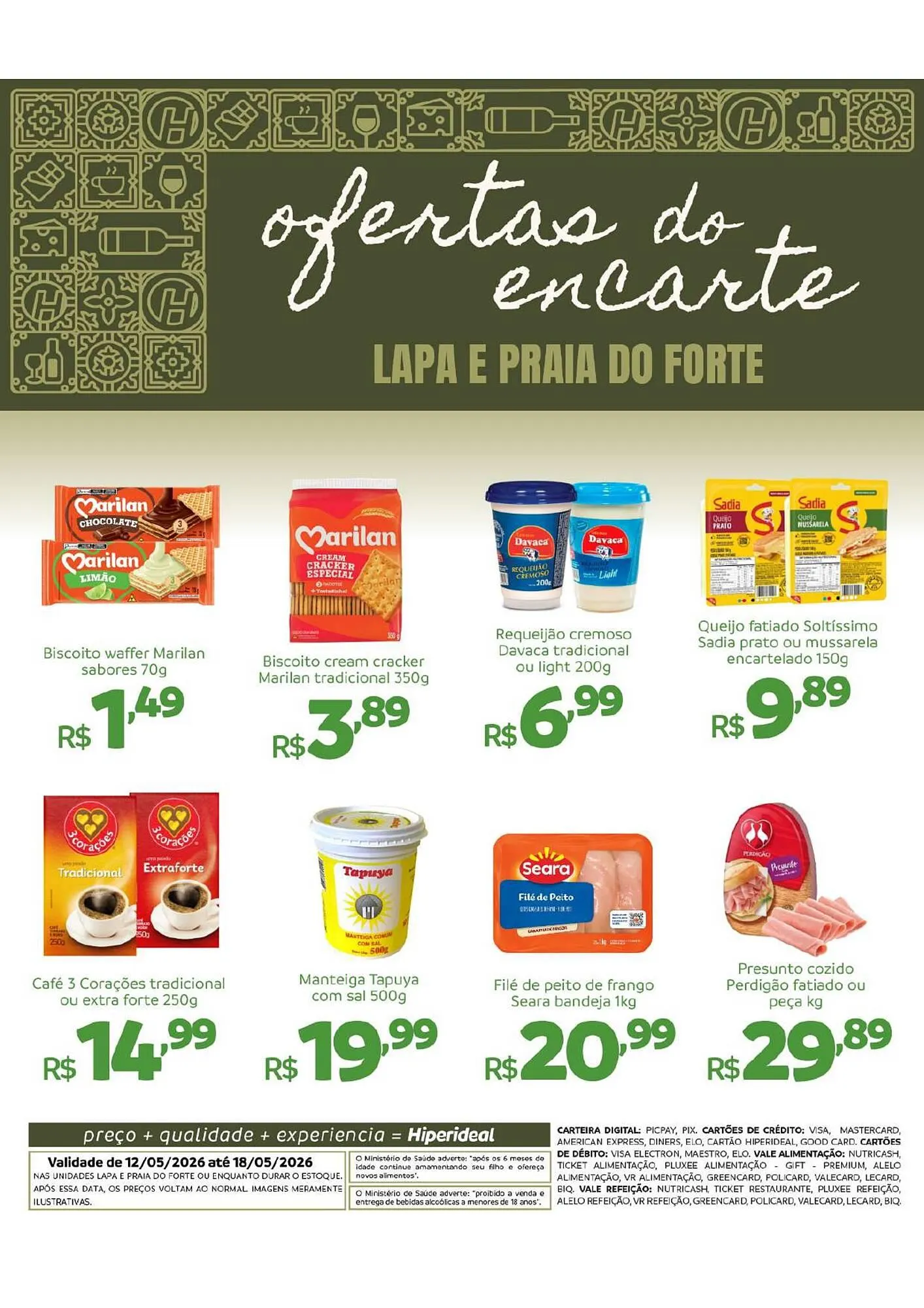 Encarte de Catálogo Hiperideal Supermercados 12 de maio até 18 de maio 2026 - Pagina 1