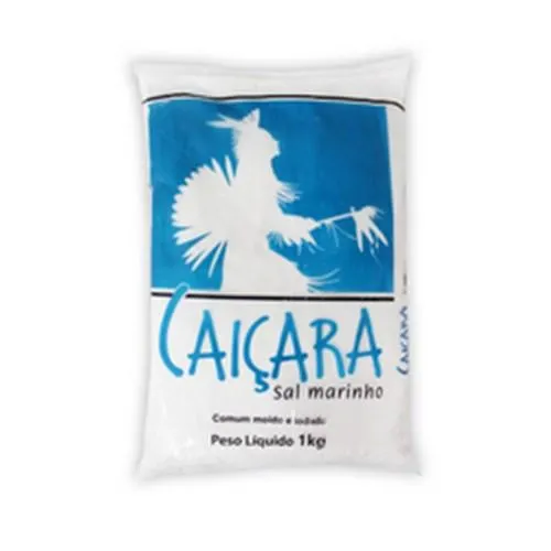 Sal Marinho Refinado Caiçara Pacote 1Kg
