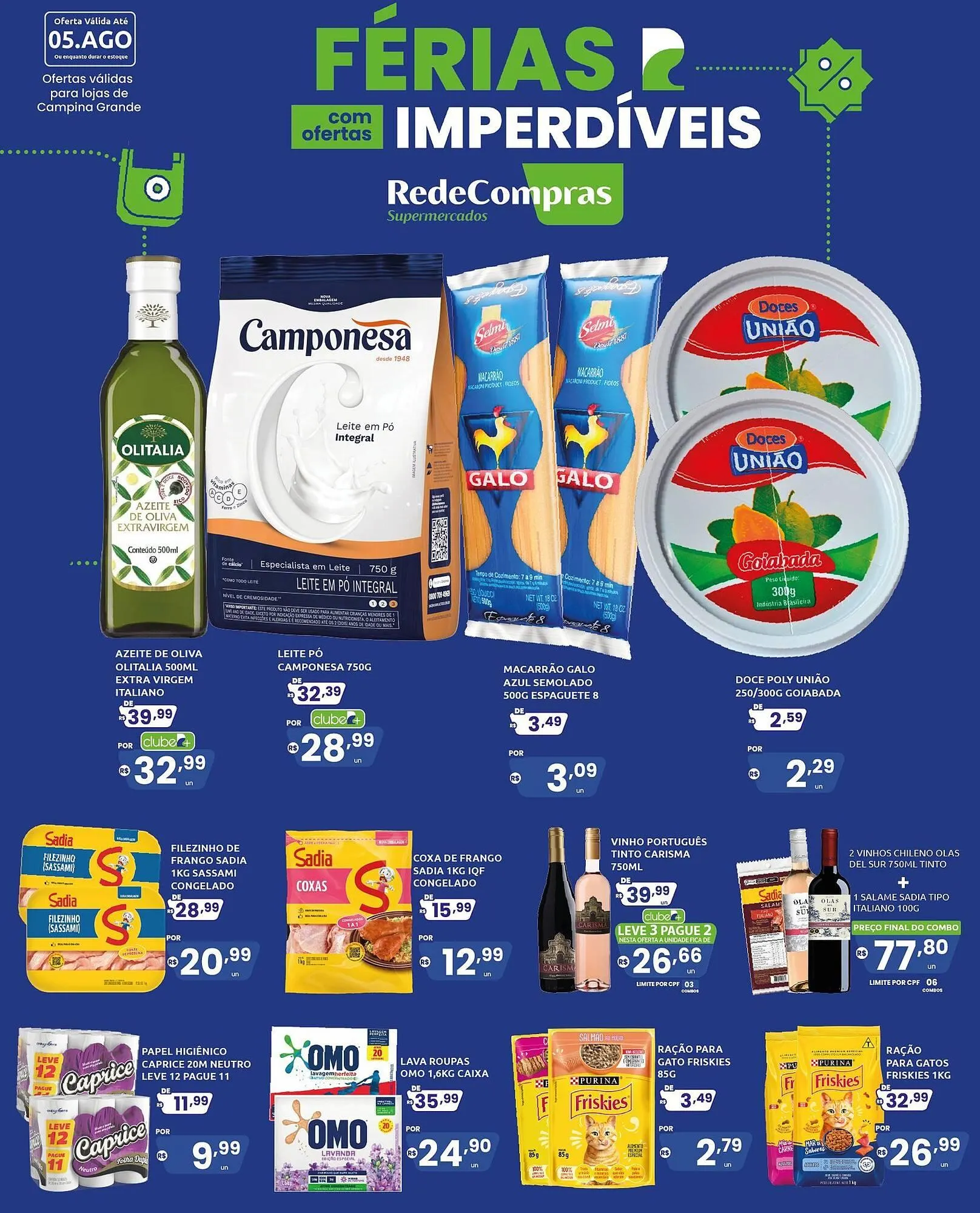 Encarte de Catálogo Rede Compras 2 de agosto até 5 de agosto 2025 - Pagina 1