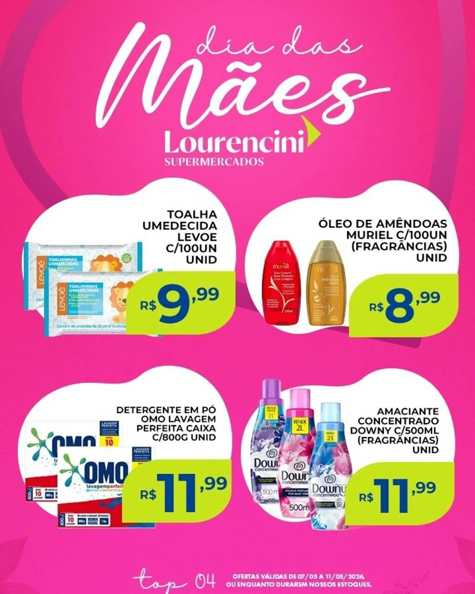 Encarte de Catálogo Lourencini Supermercados 7 de maio até 11 de maio 2026 - Pagina 4