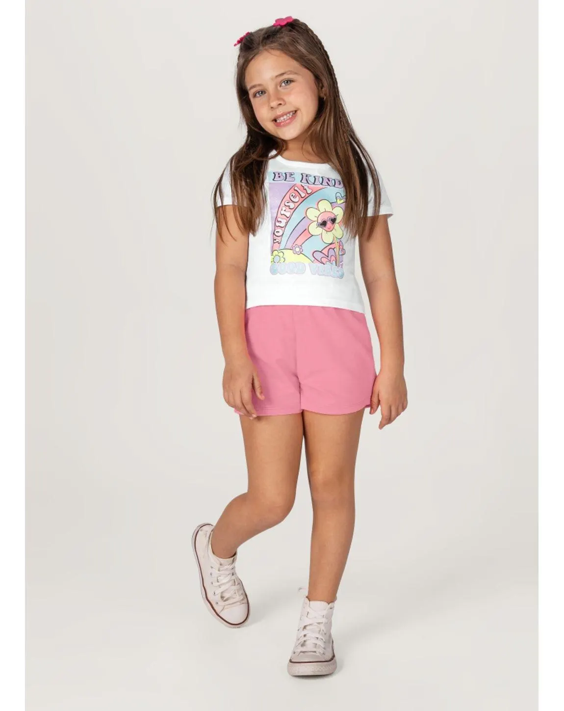 Conjunto Infantil Menina De Arco-Íris Brandili