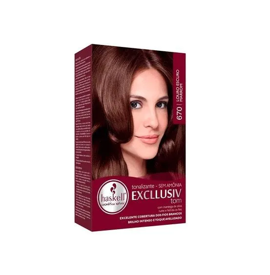 Tonalizante Haskell 670 Louro Escuro Marrom