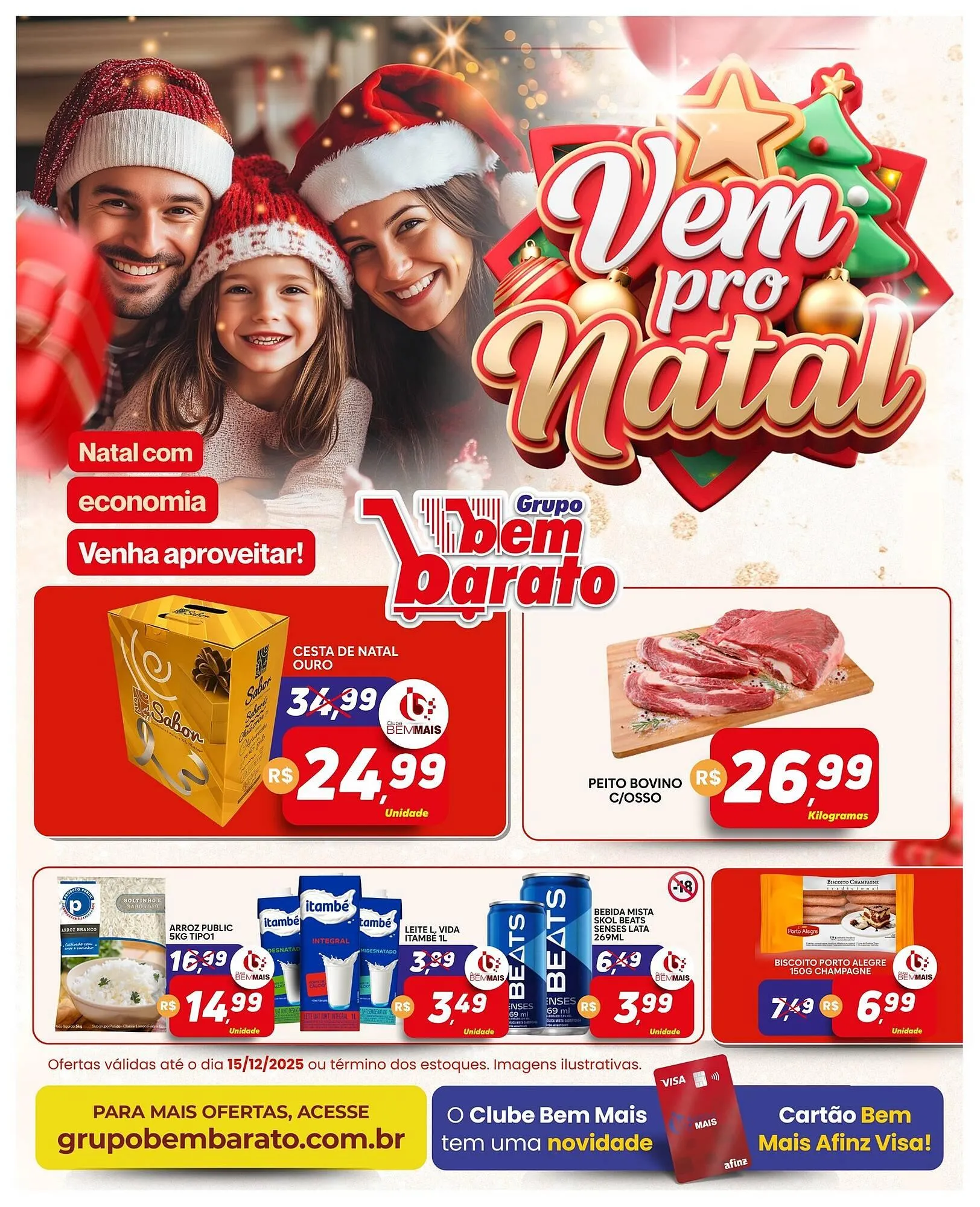Encarte de Catálogo Supermercado Bem Barato 9 de dezembro até 15 de dezembro 2025 - Pagina 1