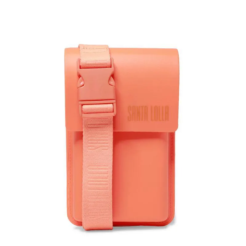 Bolsa Shoulder Bag Laranja Borracha Alça Transversal