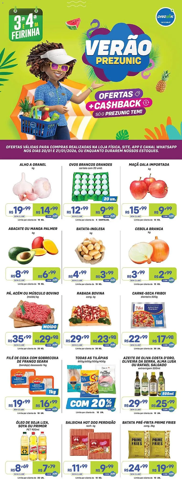 Encarte de Encarte Prezunic 20 de janeiro até 21 de janeiro 2026 - Pagina 1