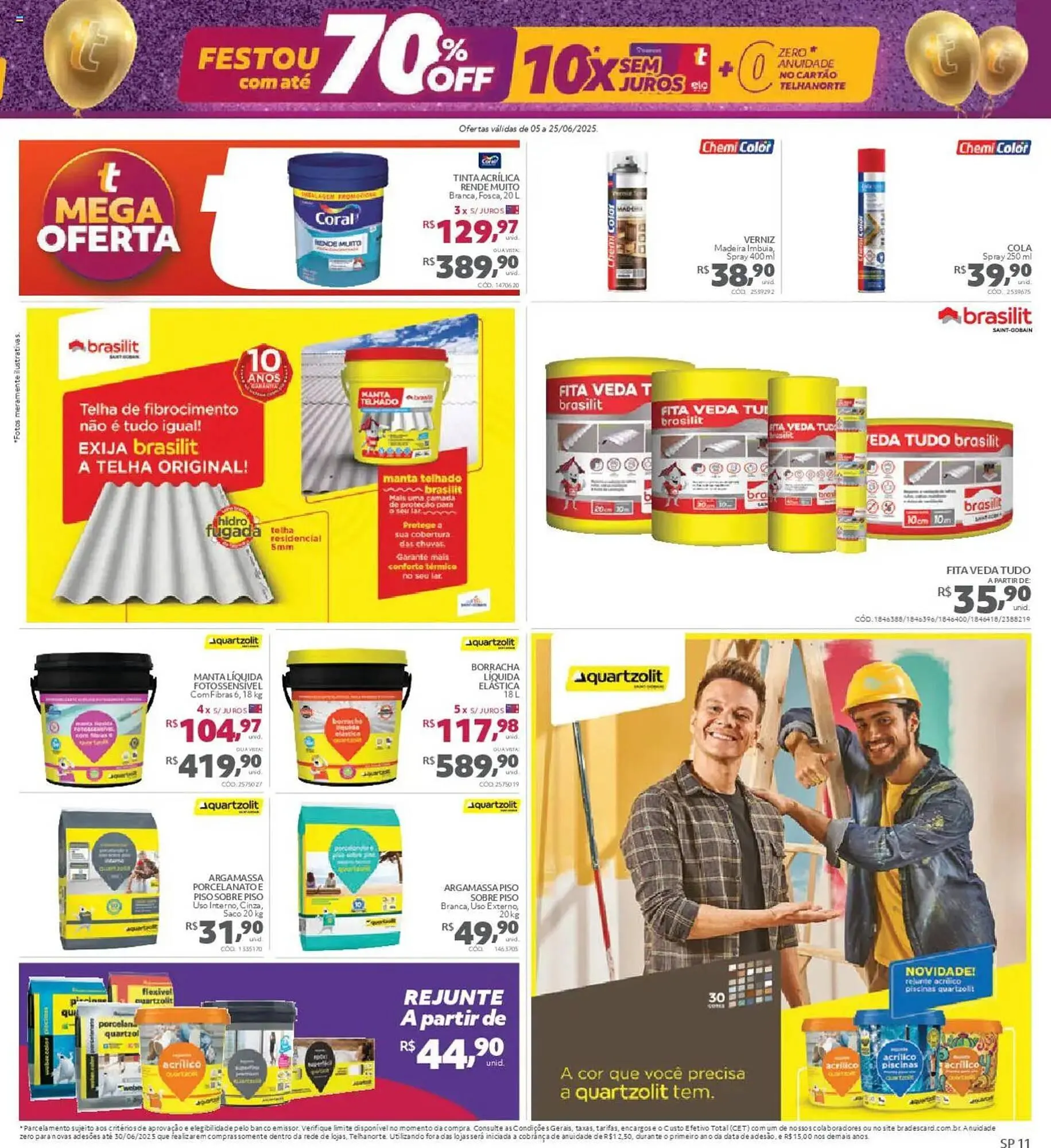 Encarte de Catálogo Telhanorte 5 de junho até 26 de junho 2025 - Pagina 11
