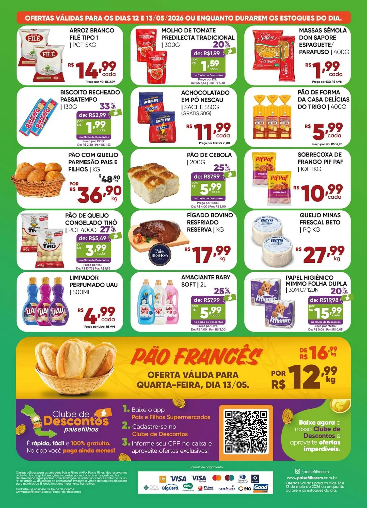 Encarte de Catálogo Pais e Filhos Supermercados 12 de maio até 13 de maio 2026 - Pagina 2