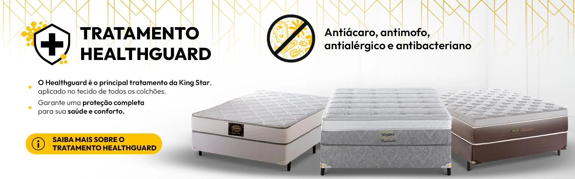 Colchão King Star Conforto Intermediário Molas Ensacadas Comfort Latex