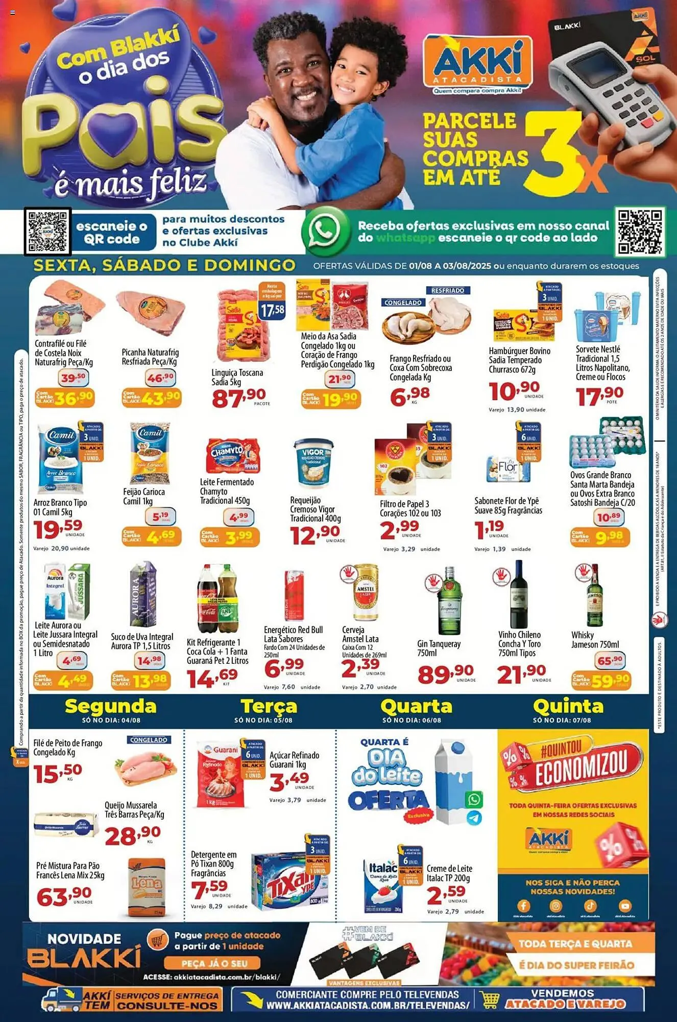 Encarte de Catálogo Akki Atacadista 1 de agosto até 4 de agosto 2025 - Pagina 1