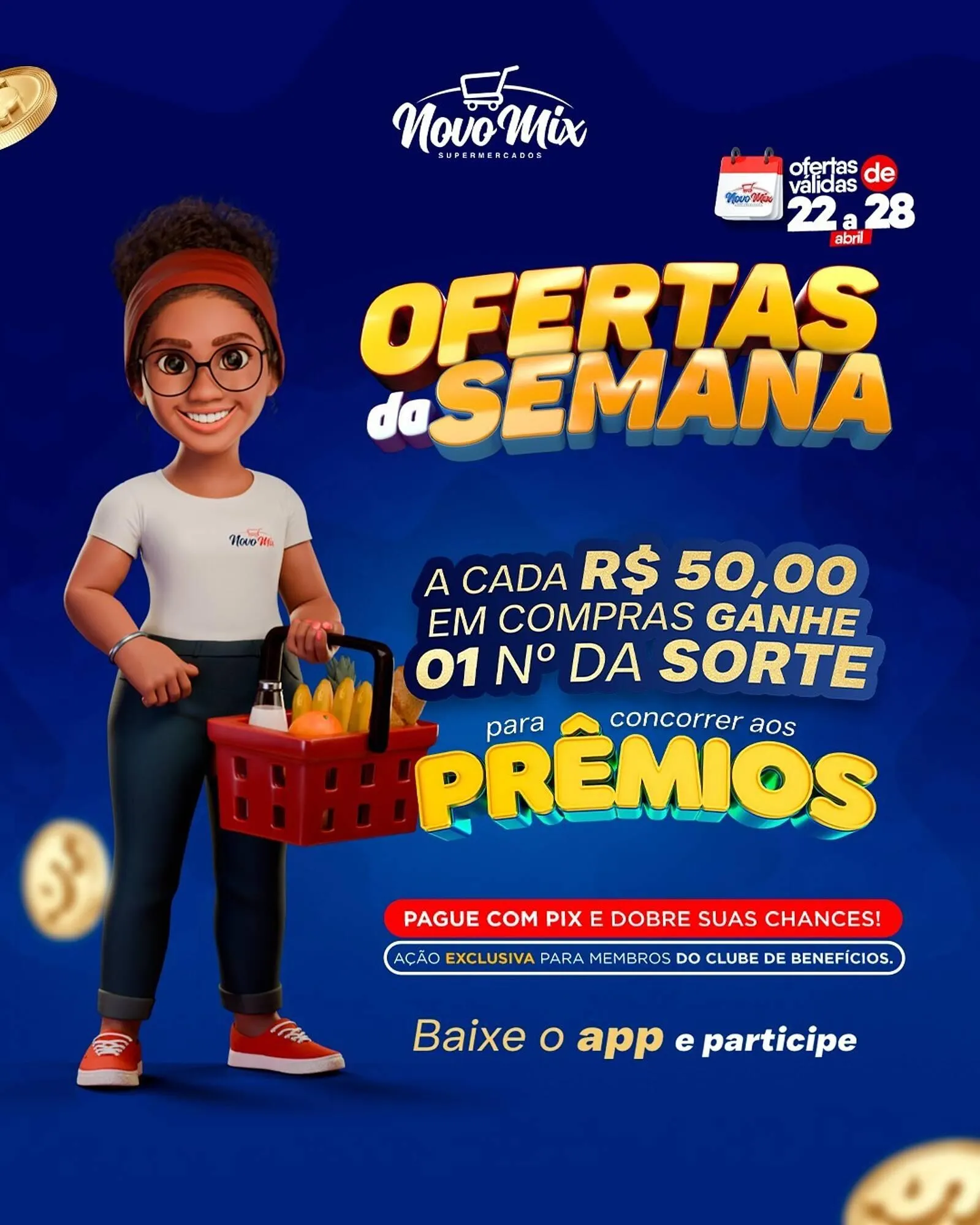 Encarte de Encarte Novo Mix 22 de abril até 28 de abril 2026 - Pagina 1