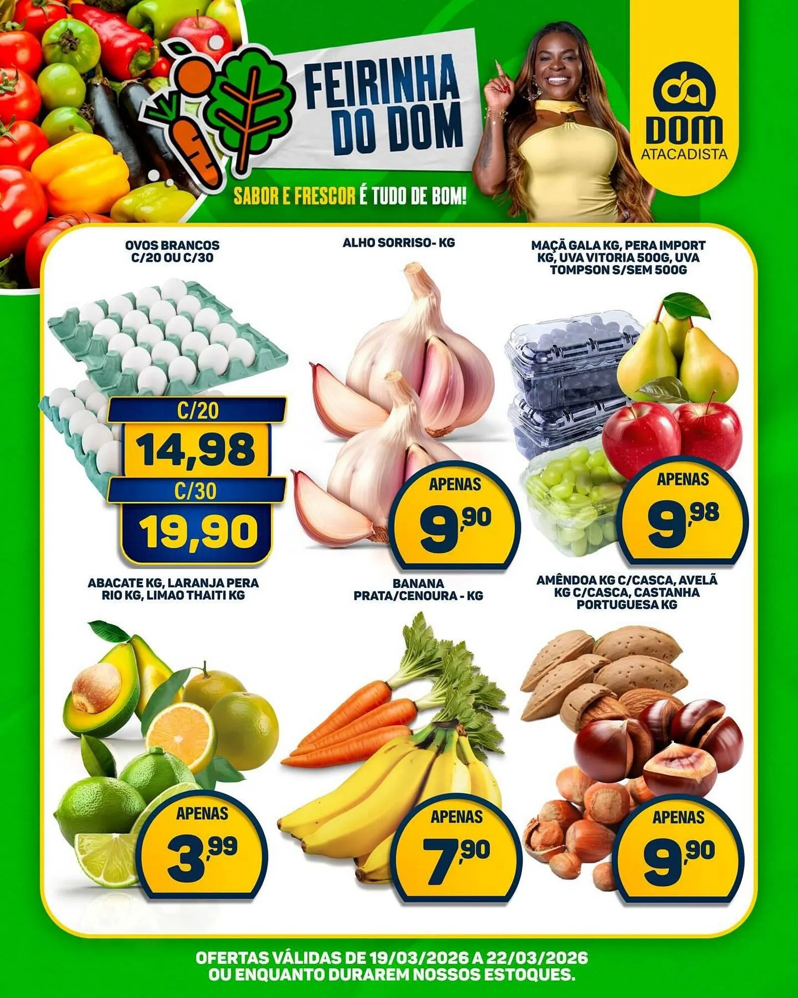 Encarte de Encarte Dom Atacadista 19 de março até 22 de março 2026 - Pagina 1