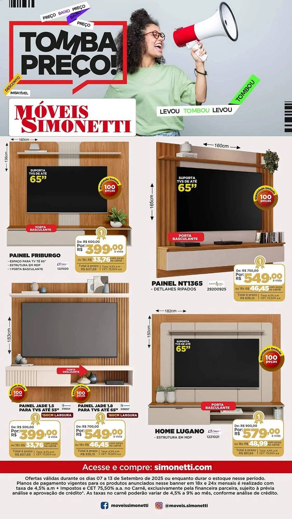 Encarte de Catálogo Móveis Simonetti 8 de setembro até 13 de setembro 2025 - Pagina 13