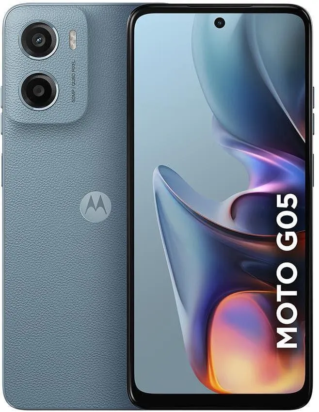 Smartphone / Telefone Celular Motorola Moto G05 128GB 12GB (4GB RAM +8GB Ram Boost) e Câmera 50MP com AI Bateria de 5200 MAH Tela 6.7" Cinza
