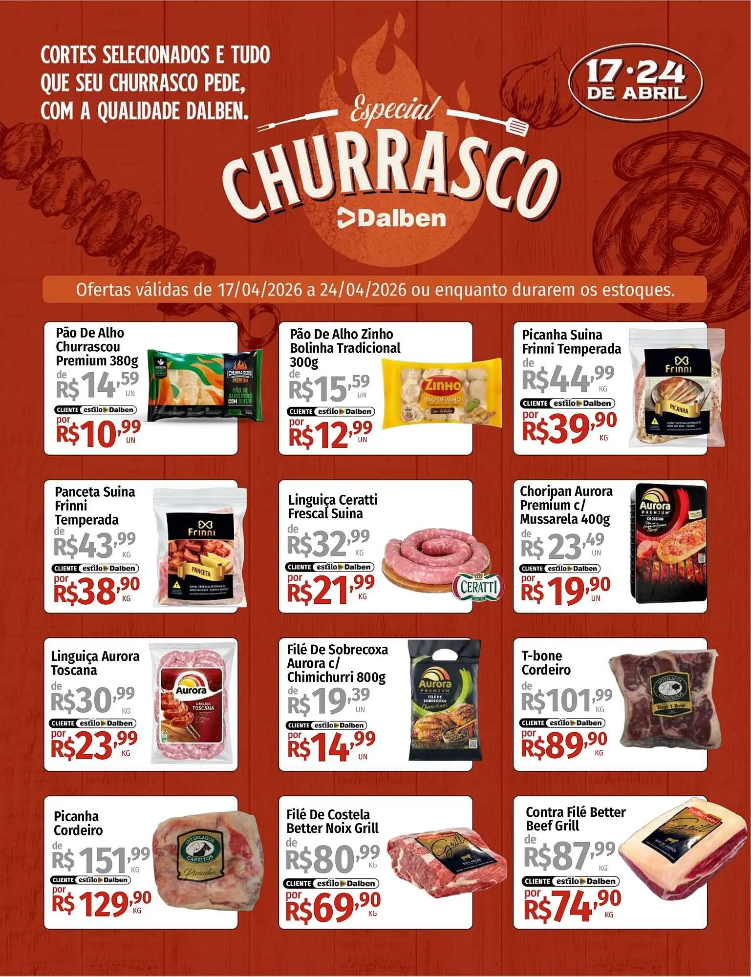 Encarte de Catálogo Supermercado Dalben 22 de abril até 24 de abril 2026 - Pagina 1