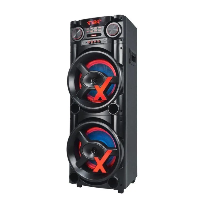 Caixa Amplificada Amvox ACA New X 1900W Bluetooth Preta
