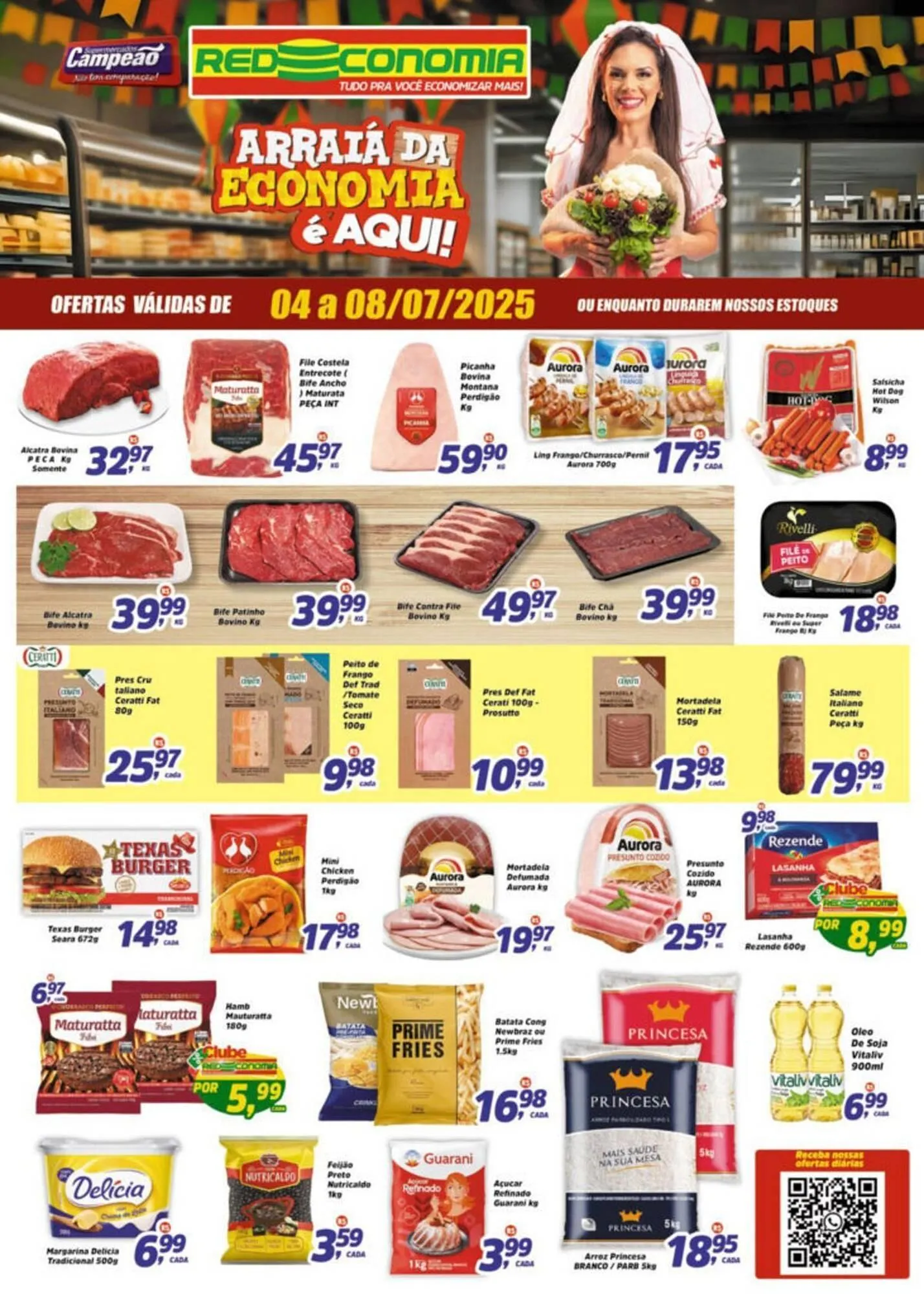 Encarte de Catálogo Supermercados Campeão 4 de julho até 8 de julho 2025 - Pagina 1