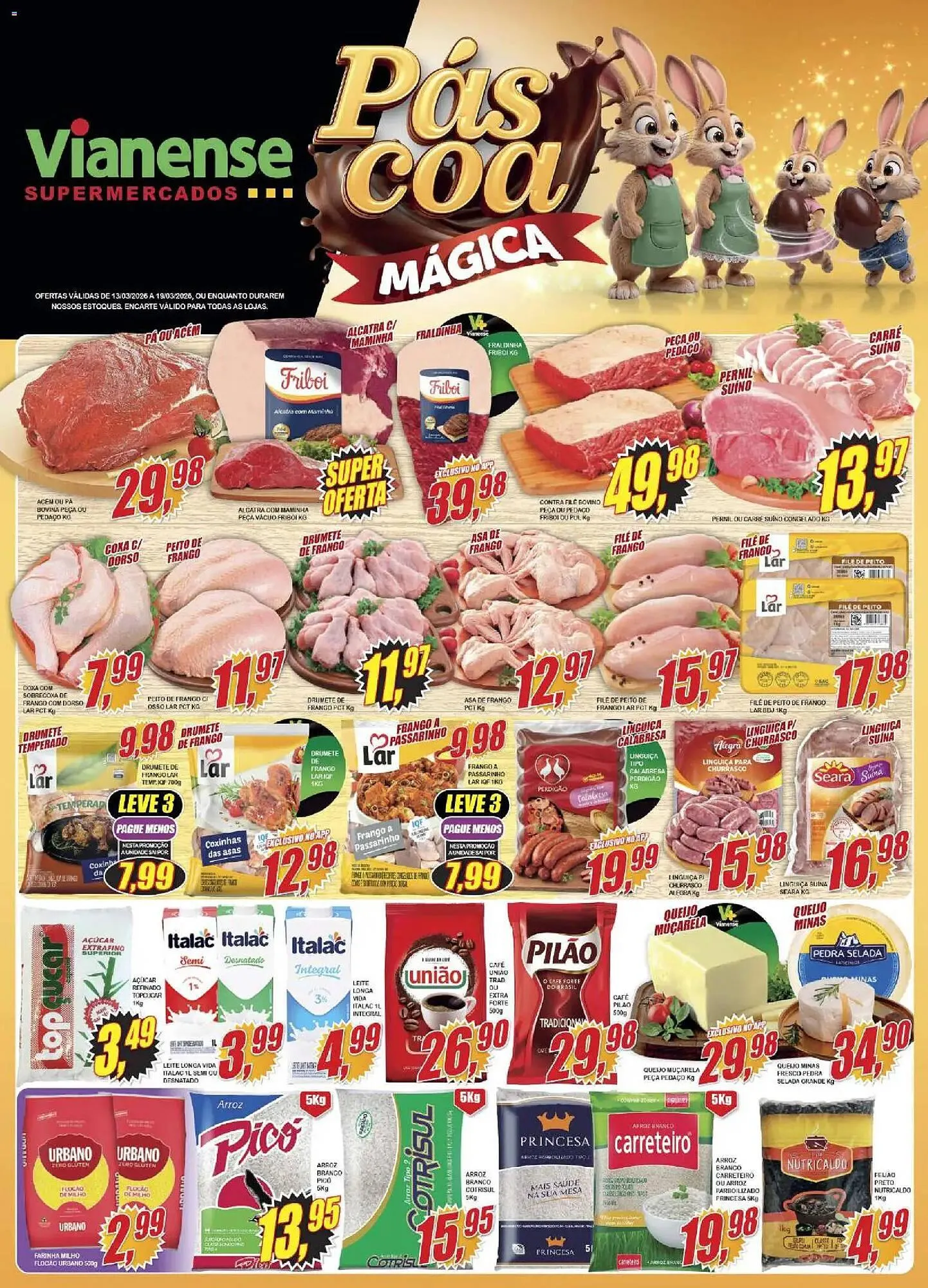 Encarte de Encarte Vianense Supermercados 13 de março até 20 de março 2026 - Pagina 1