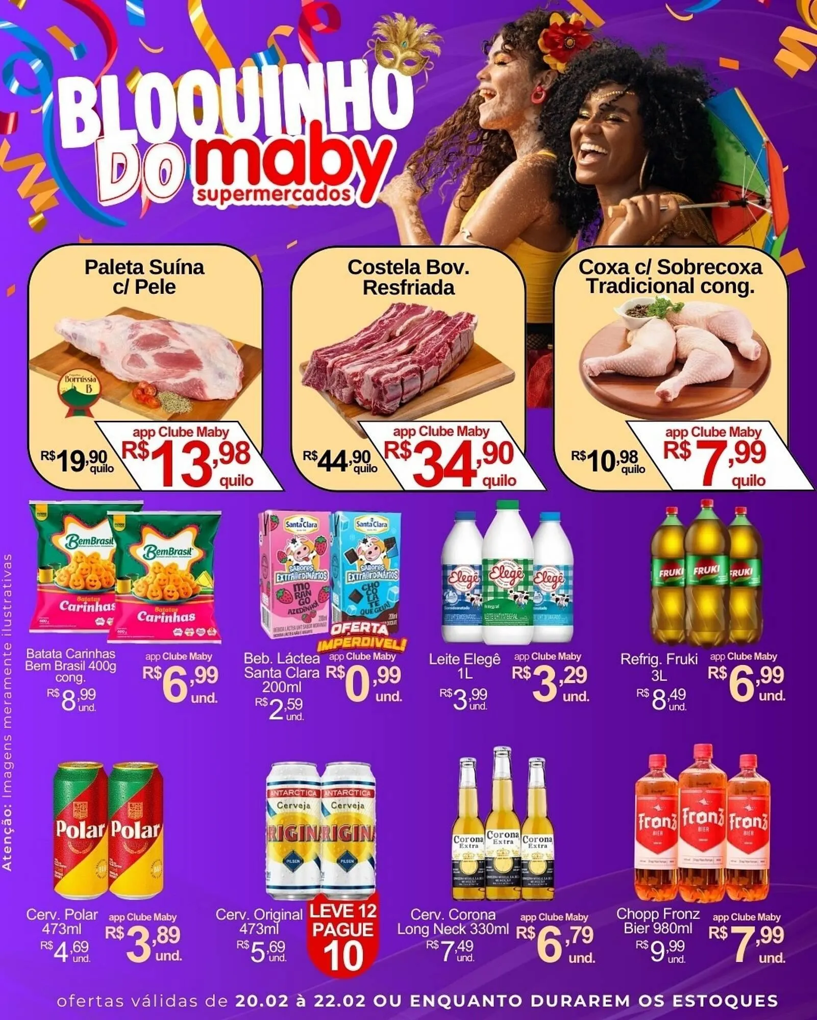 Encarte de Catálogo Maby Supermercados 20 de fevereiro até 22 de fevereiro 2026 - Pagina 1