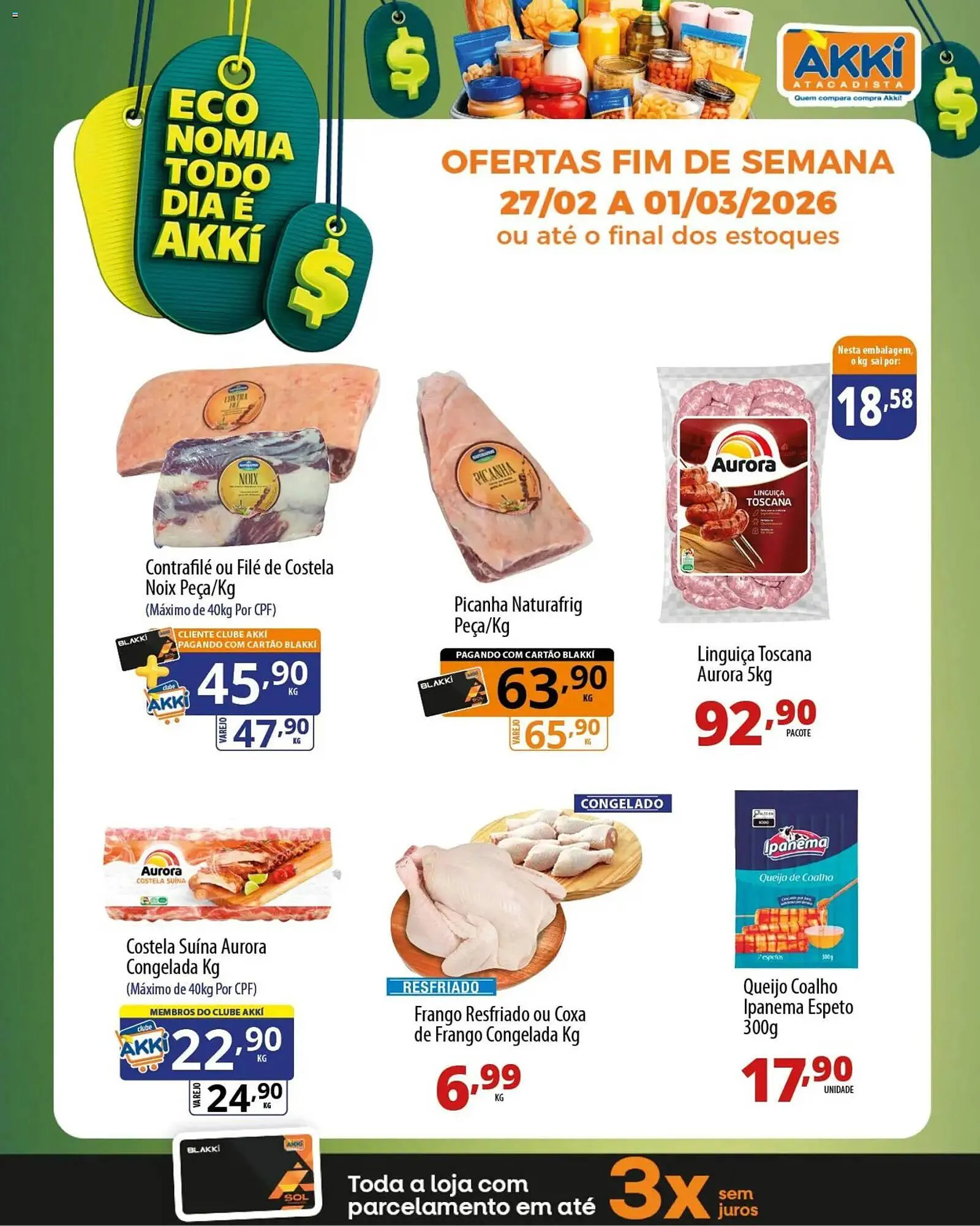 Encarte de Folheto Akki Atacadista 27 de fevereiro até 1 de março 2026 - Pagina 1
