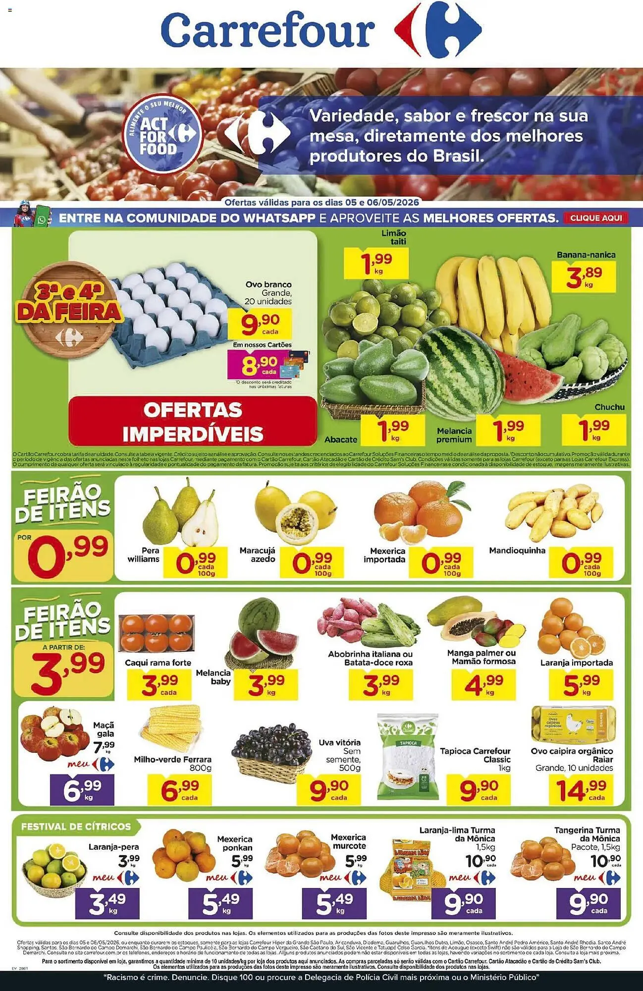 Encarte de Folheto Carrefour 5 de maio até 6 de maio 2026 - Pagina 1