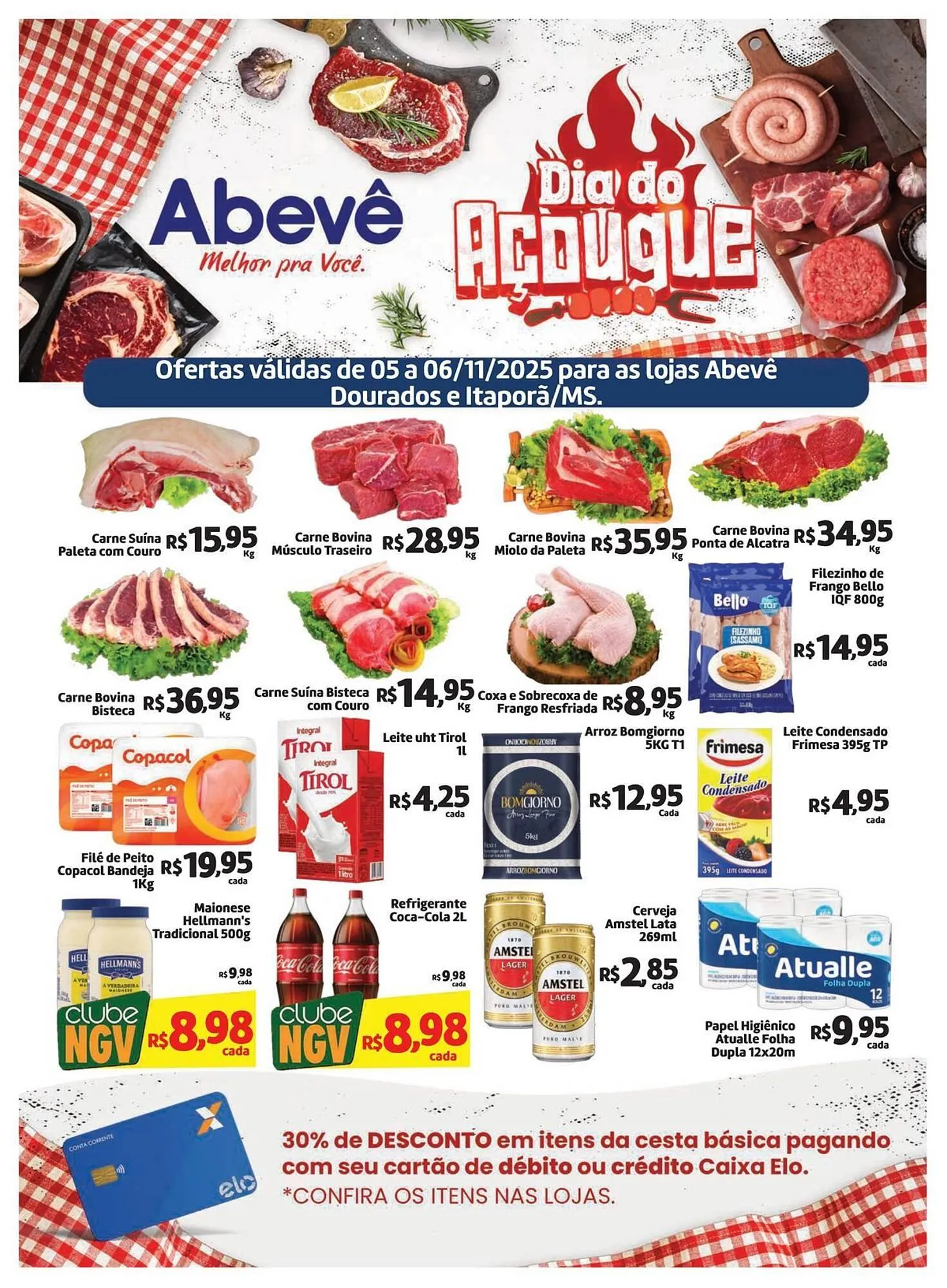 Encarte de Catálogo Abevê Supermercados 5 de novembro até 6 de novembro 2025 - Pagina 1