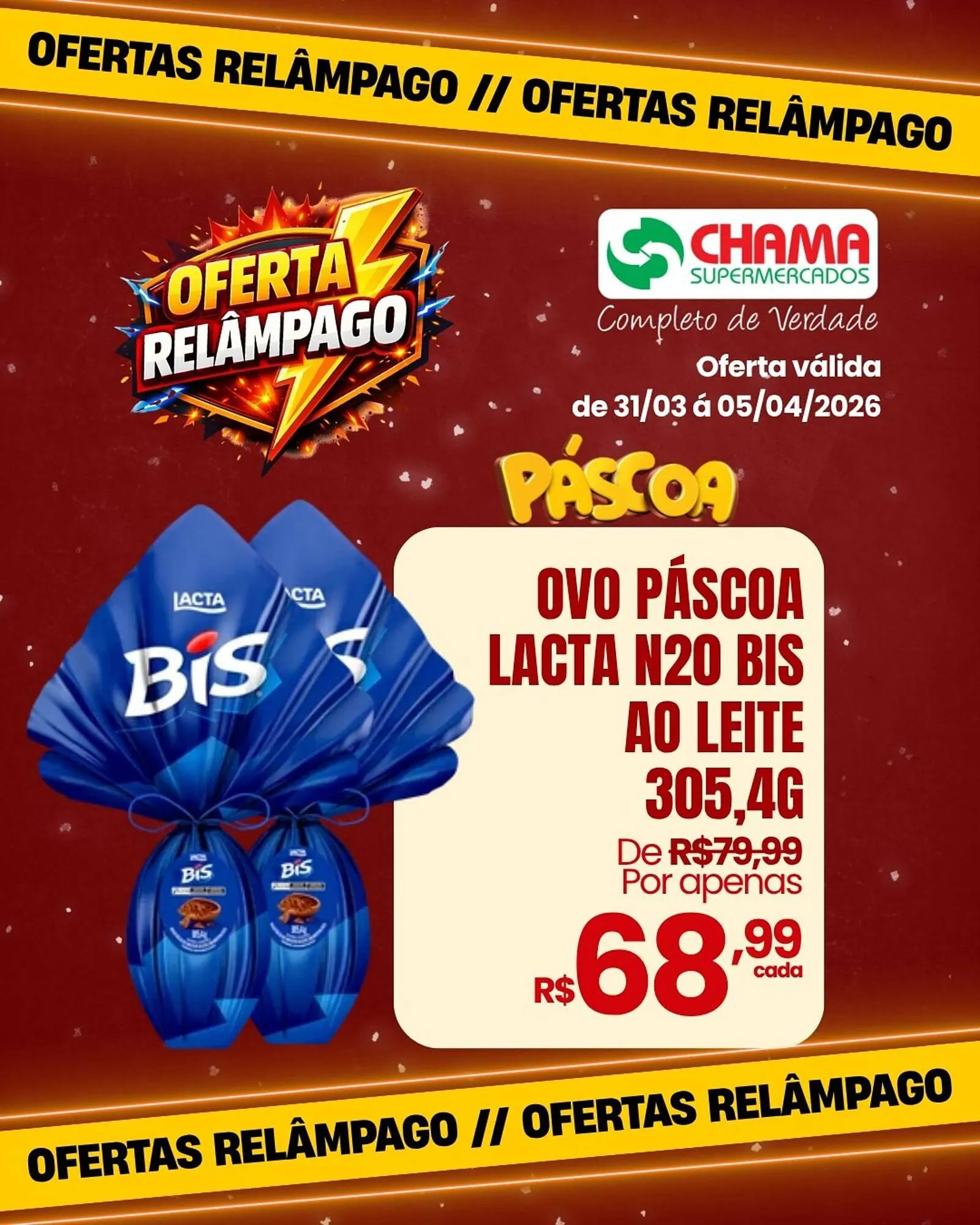 Encarte de Catálogo Chama Supermercados 31 de março até 5 de abril 2026 - Pagina 3