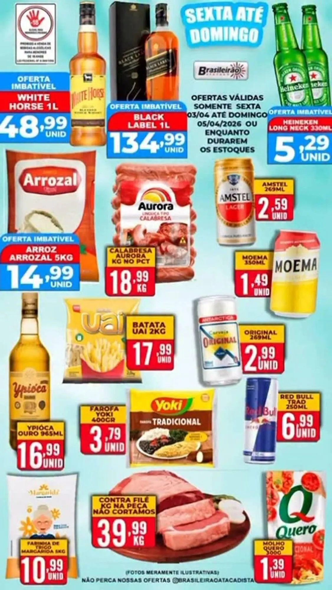 Encarte de Folheto Brasileirão Atacado 3 de abril até 5 de abril 2026 - Pagina 1