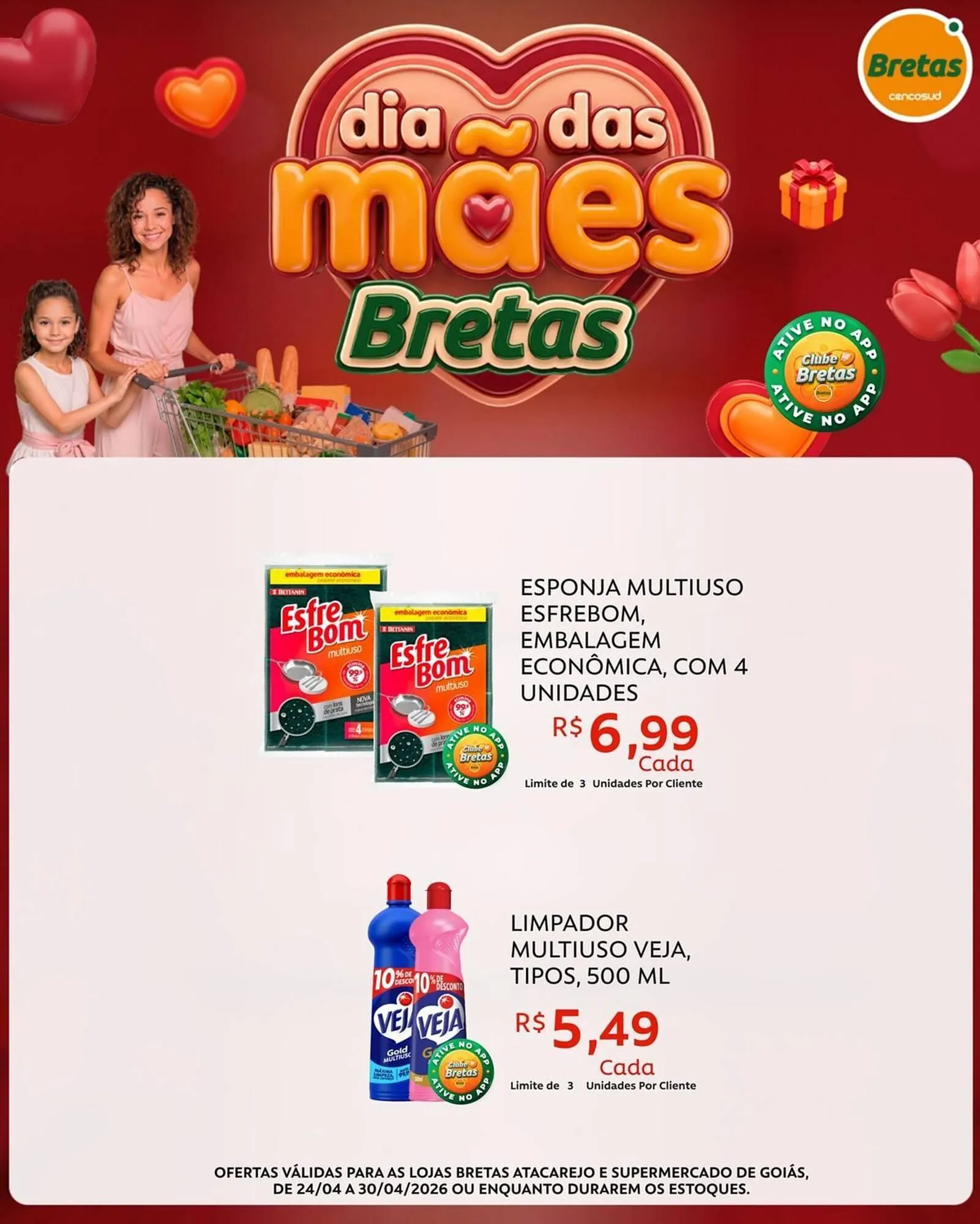 Encarte de Catálogo Supermercados Bretas 24 de abril até 30 de abril 2026 - Pagina 2