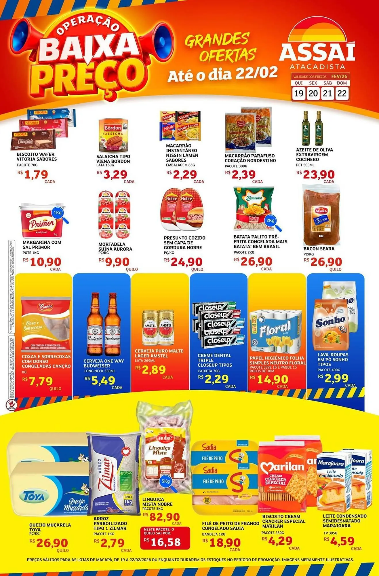 Encarte de Encarte Assaí Atacadista 19 de fevereiro até 22 de fevereiro 2026 - Pagina 1