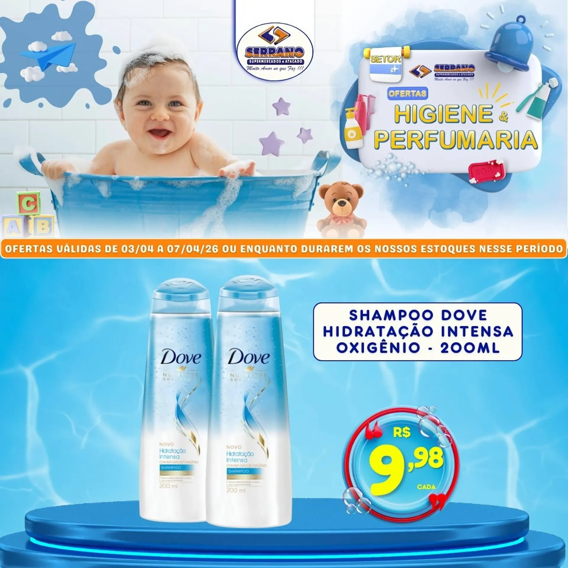 Encarte de Catálogo Serrano Supermercado 6 de abril até 7 de abril 2026 - Pagina 1