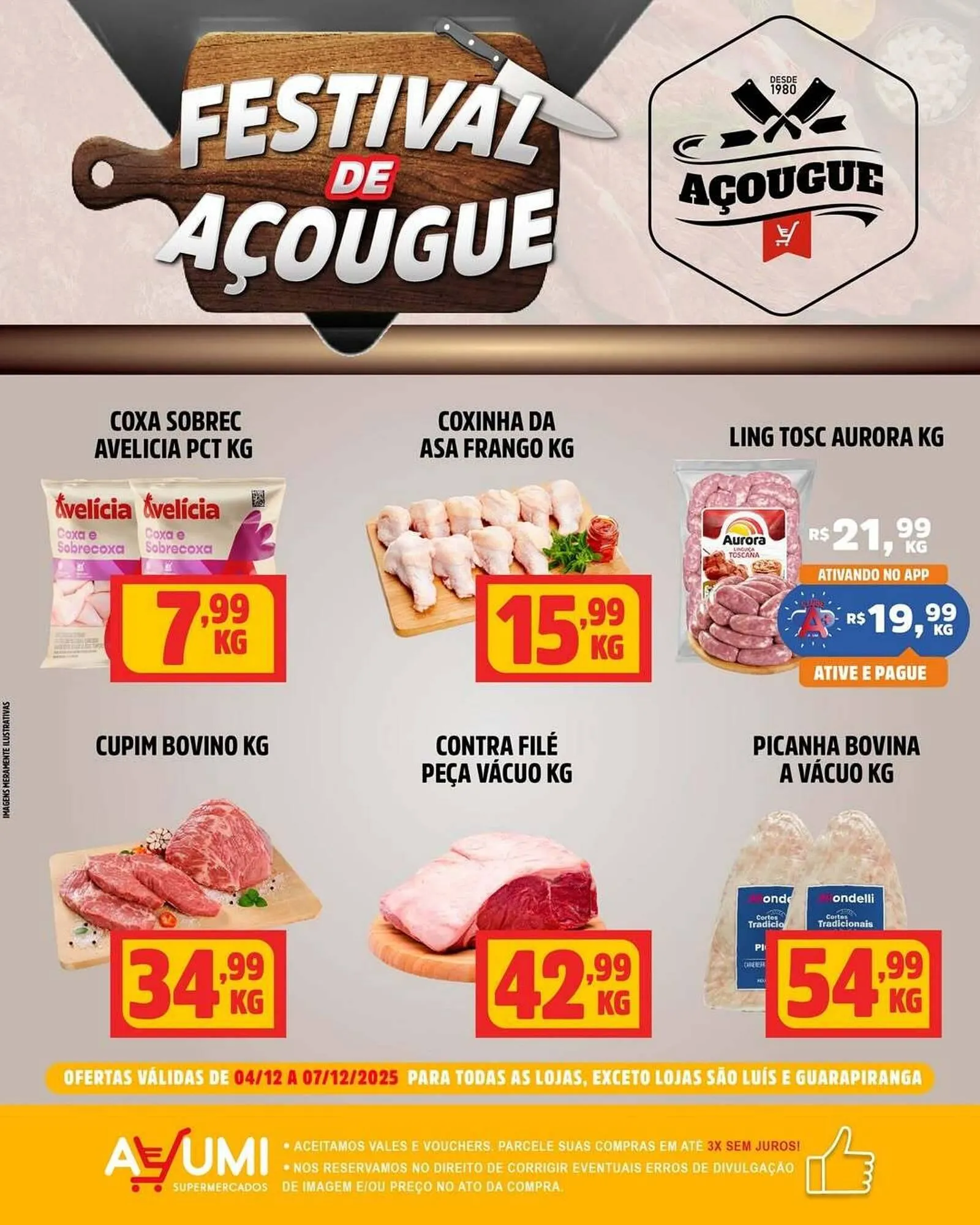 Encarte de Folheto Ayumi Supermercados 4 de dezembro até 7 de dezembro 2025 - Pagina 1