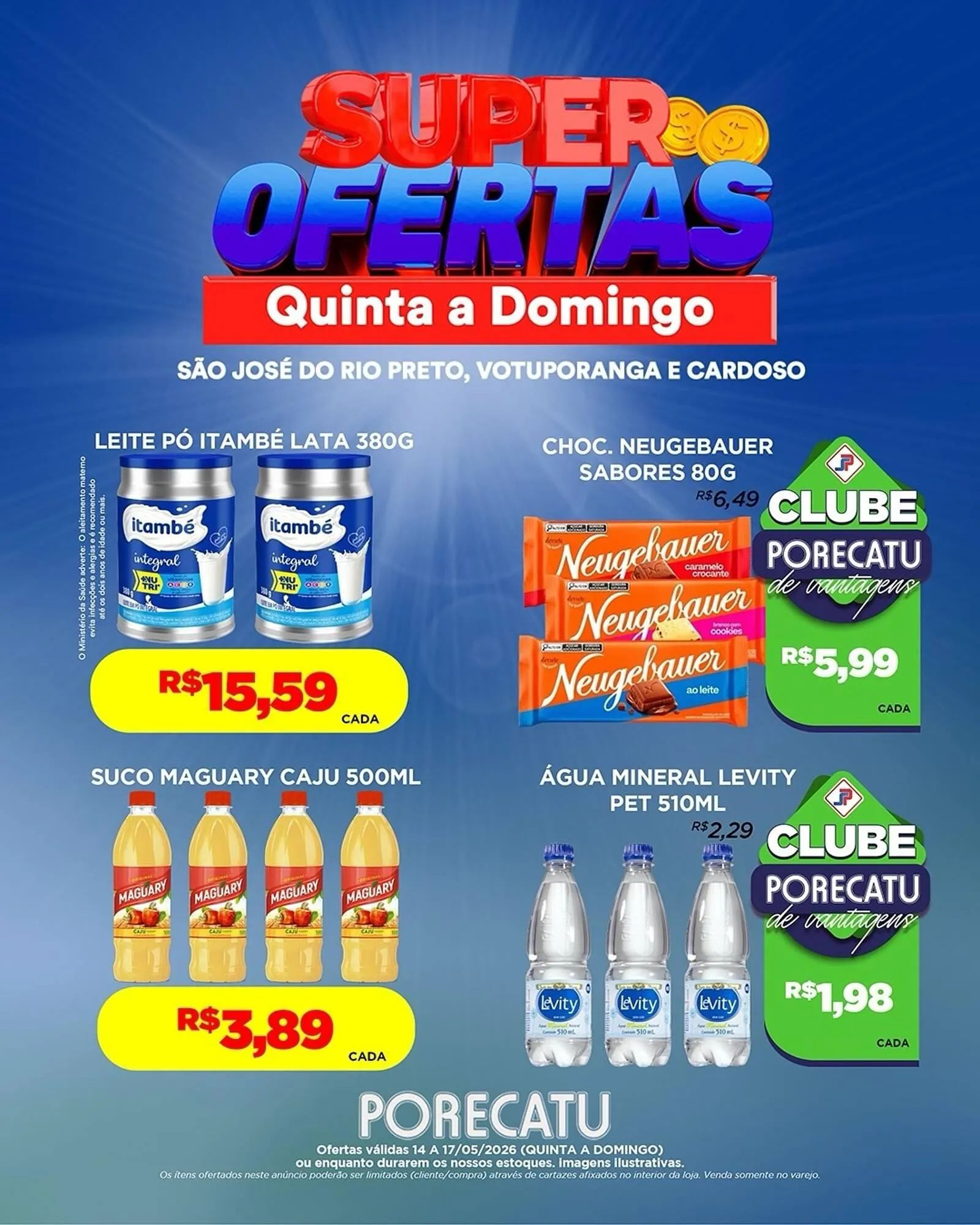 Encarte de Catálogo Supermercado Porecatu 14 de maio até 17 de maio 2026 - Pagina 15