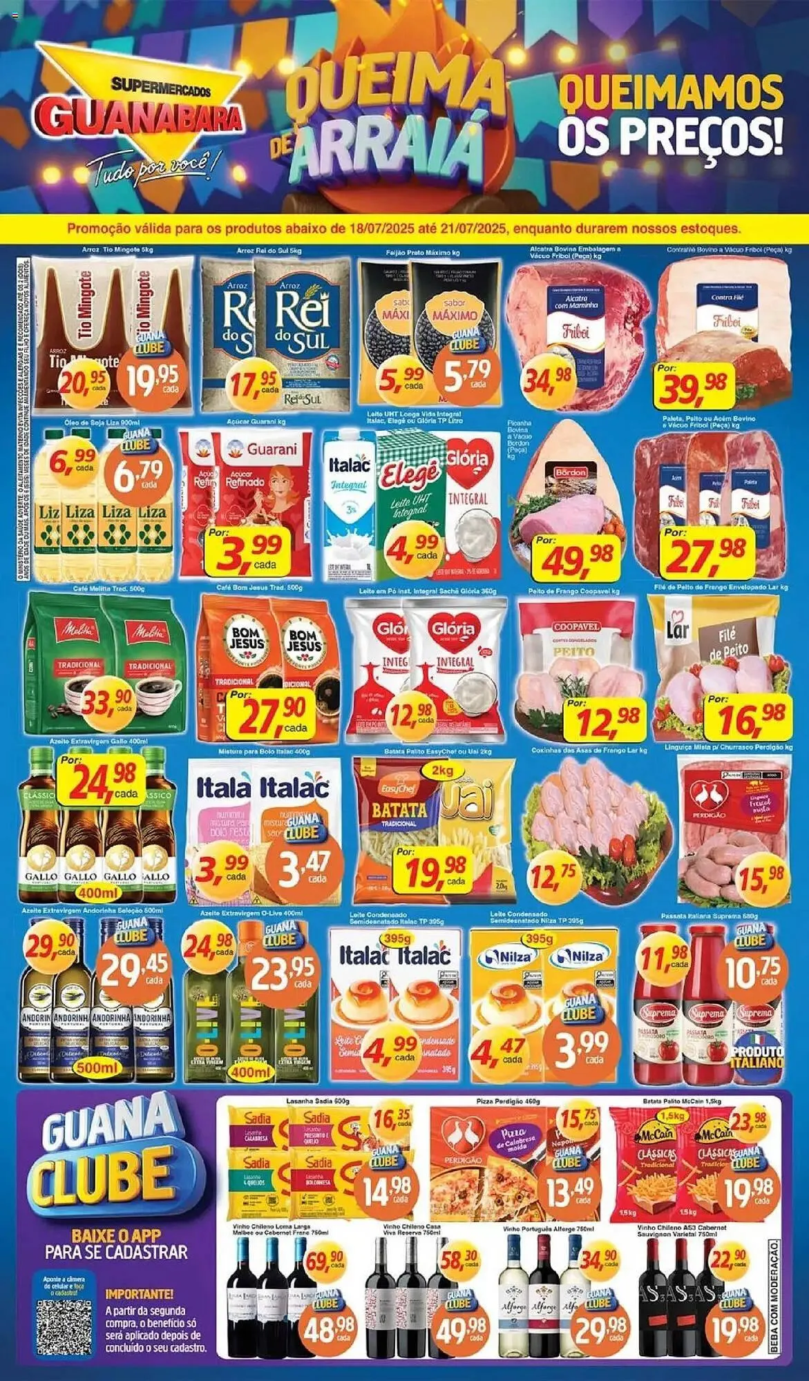 Encarte de Catálogo Supermercados Guanabara 18 de julho até 21 de julho 2025 - Pagina 12