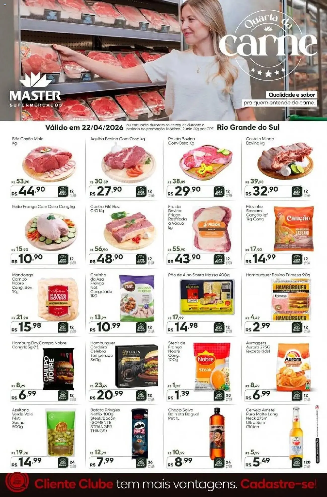 Encarte de Folheto Master Supermercados 22 de abril até 22 de abril 2026 - Pagina 1